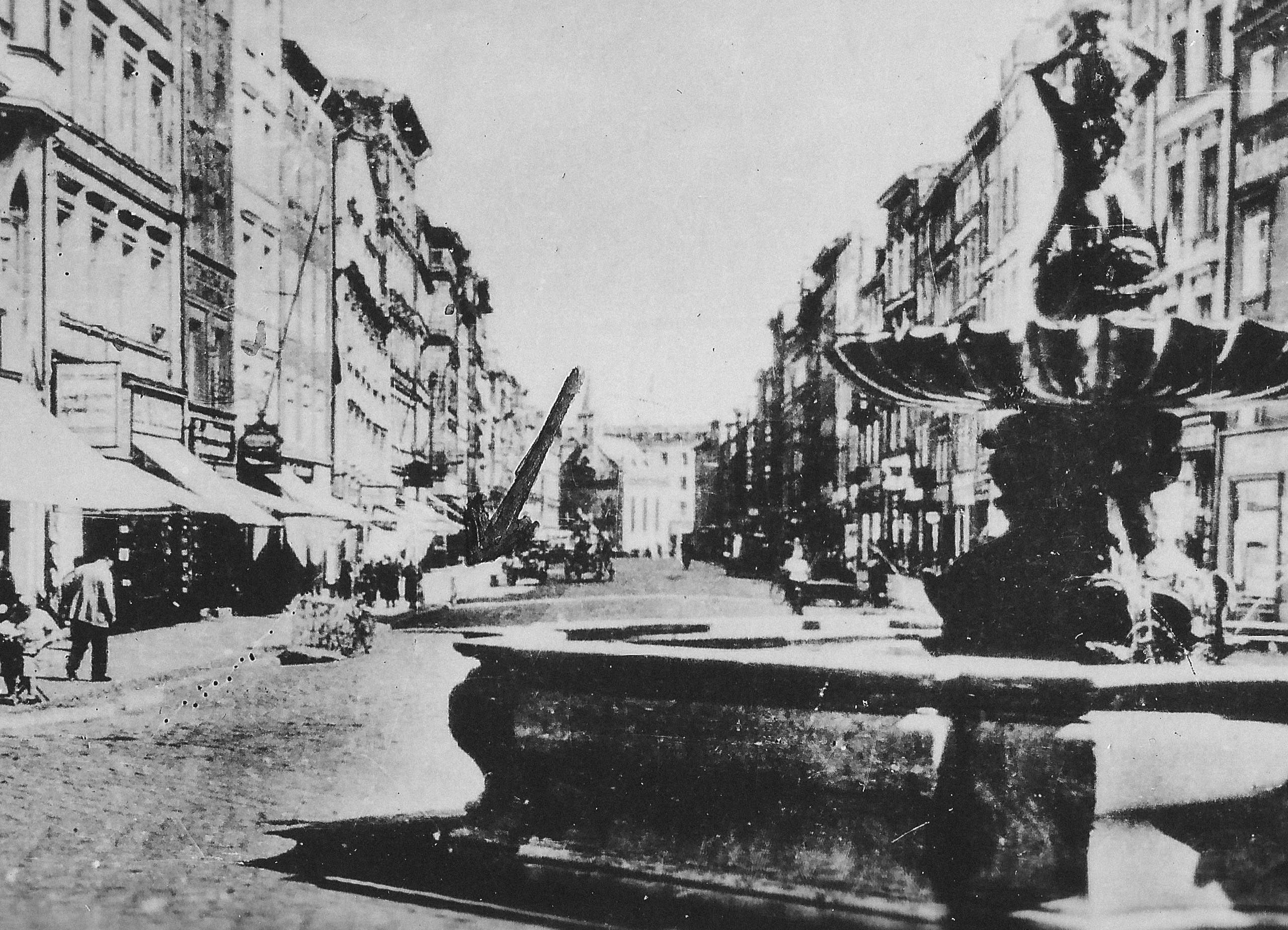 Fountain in city