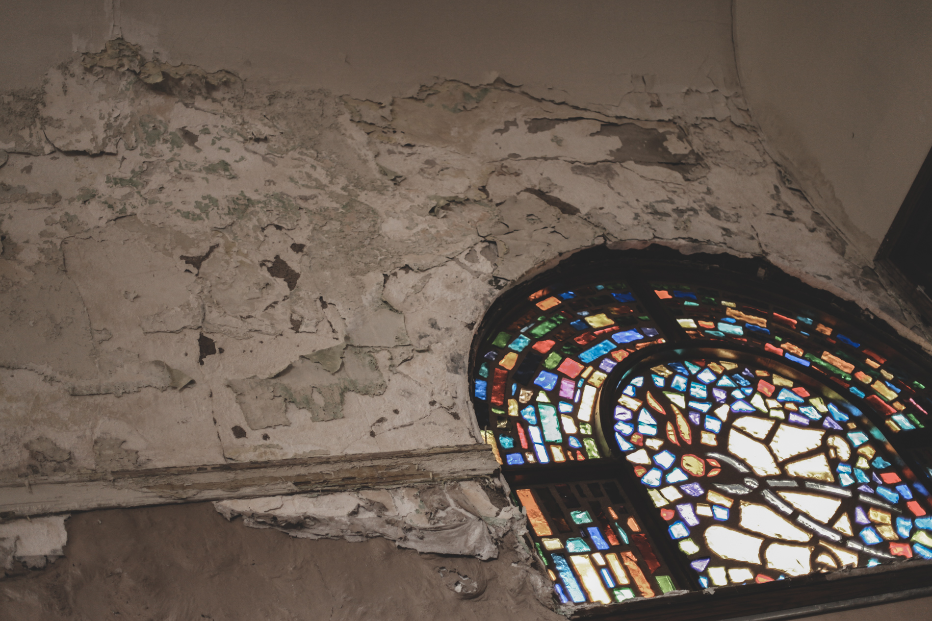 Decaying stained glass