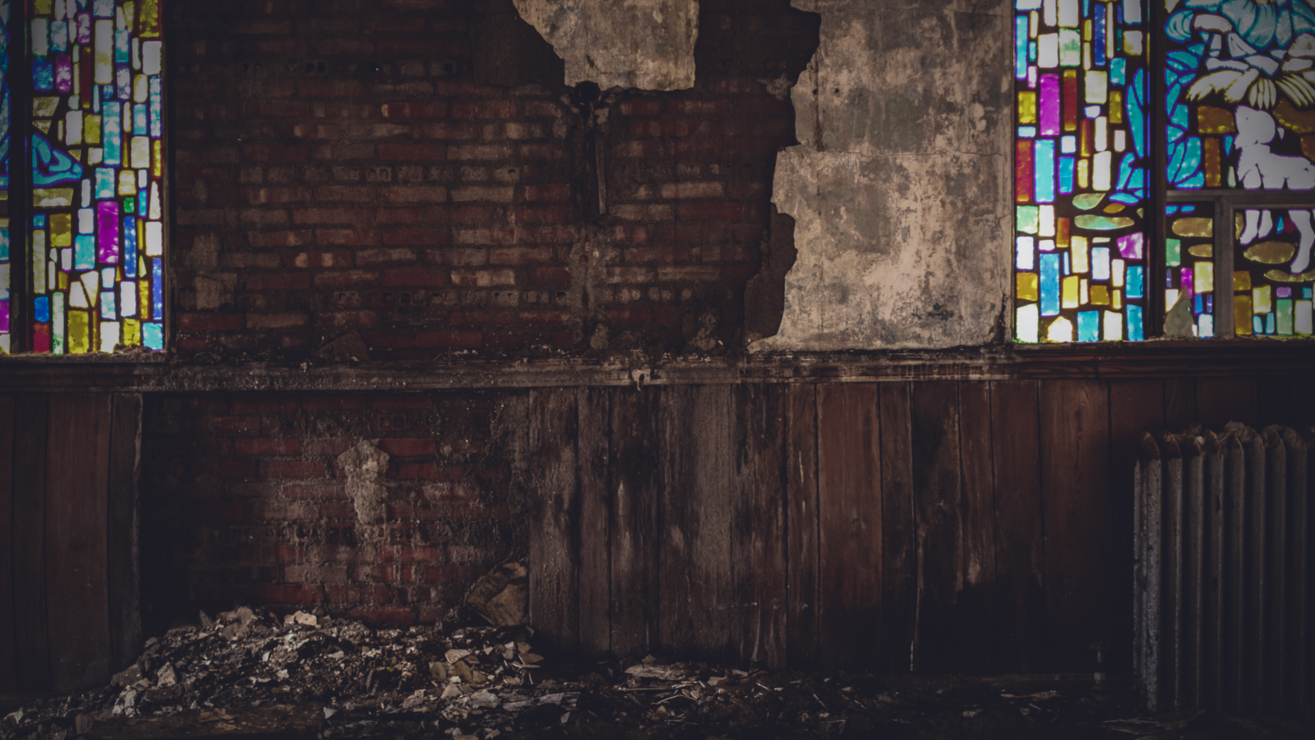 Decaying Church Wall