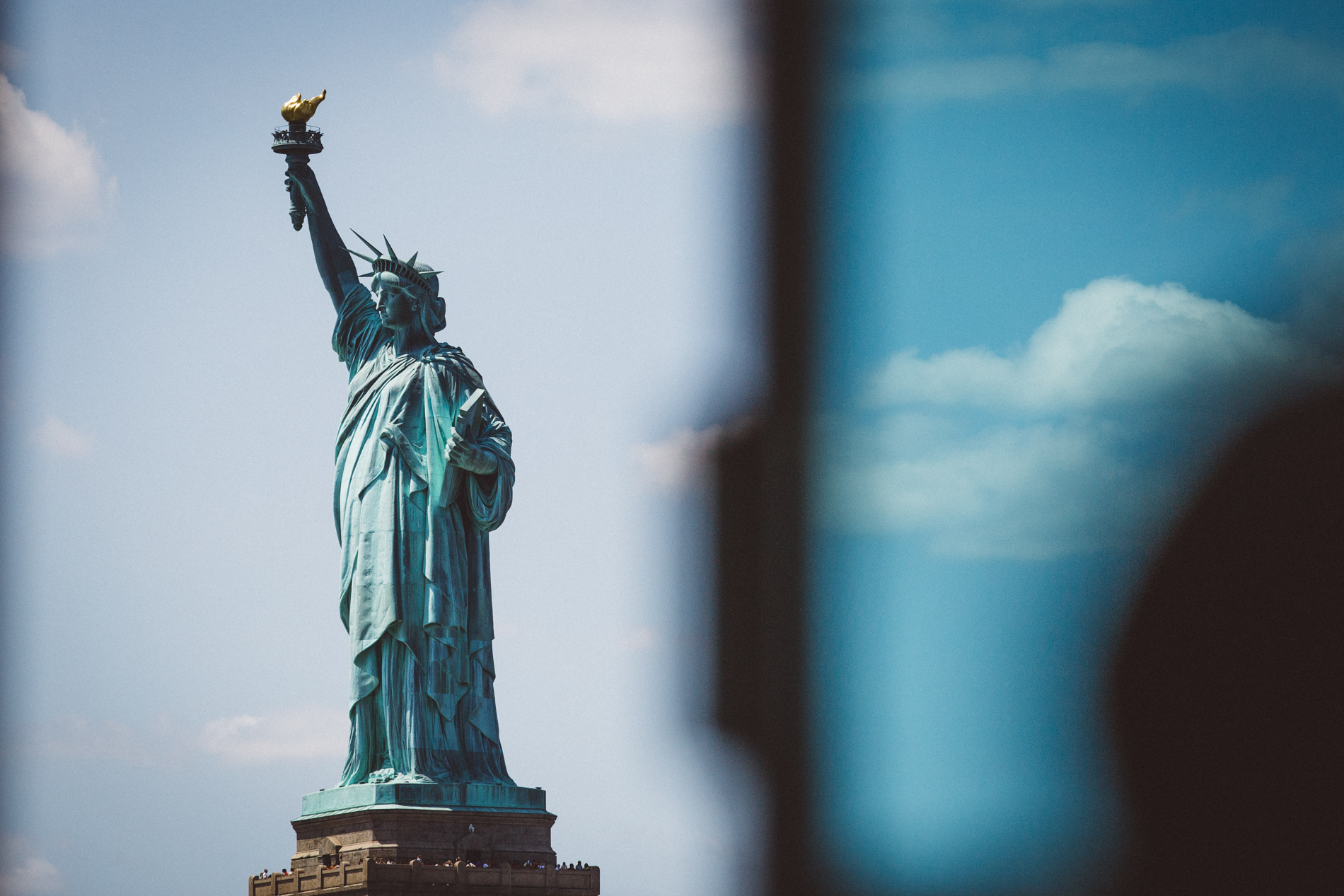 statue of liberty window view