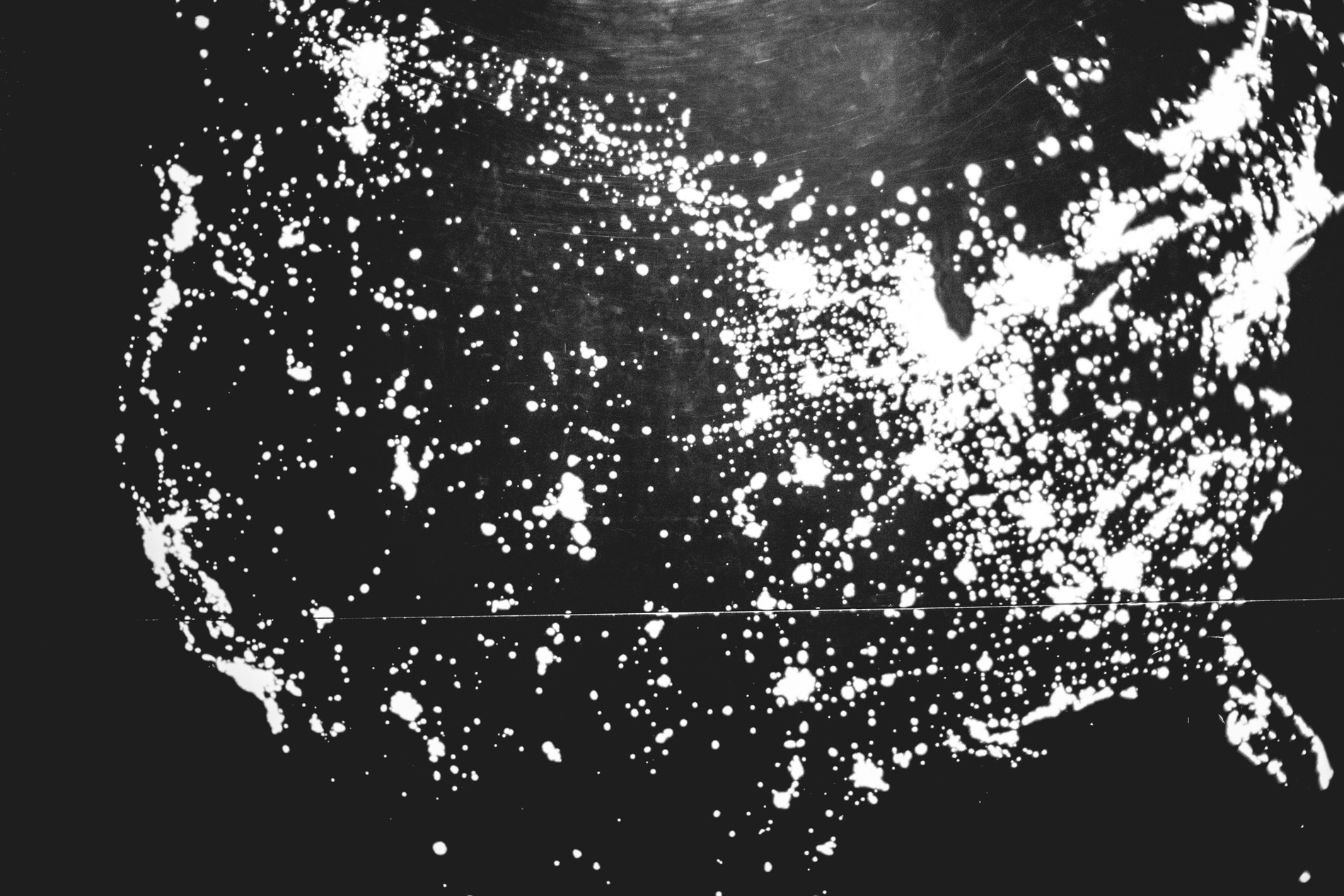 light map of america