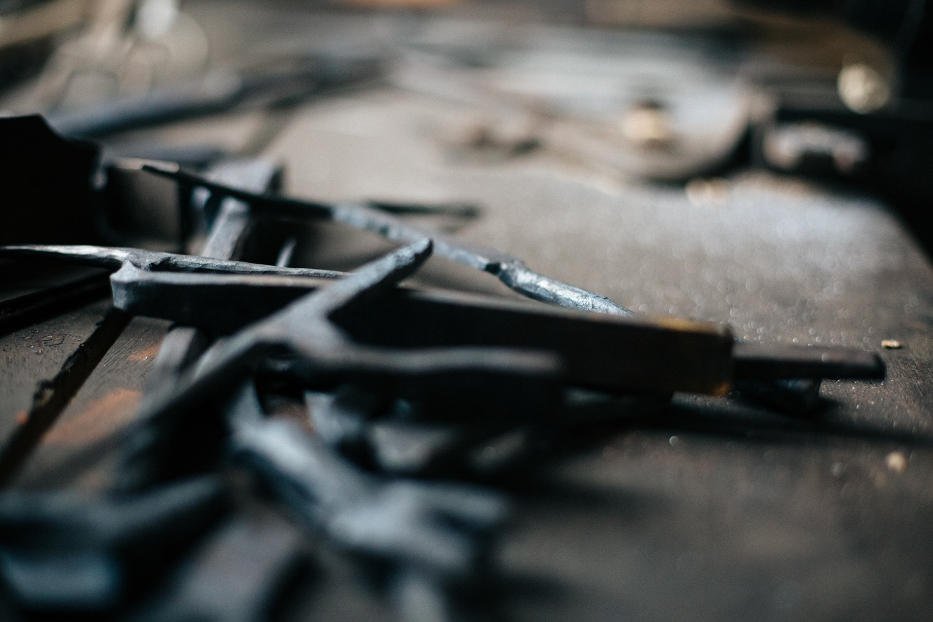 rough metal nails