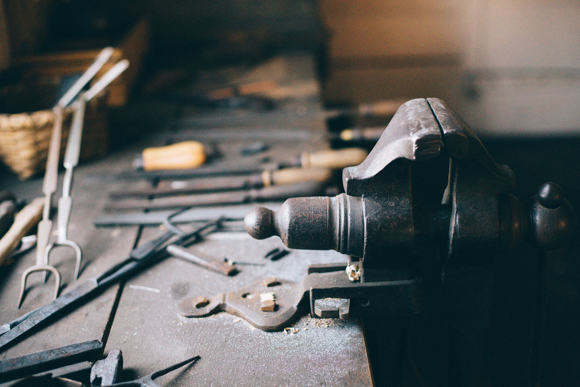 vice on workbench