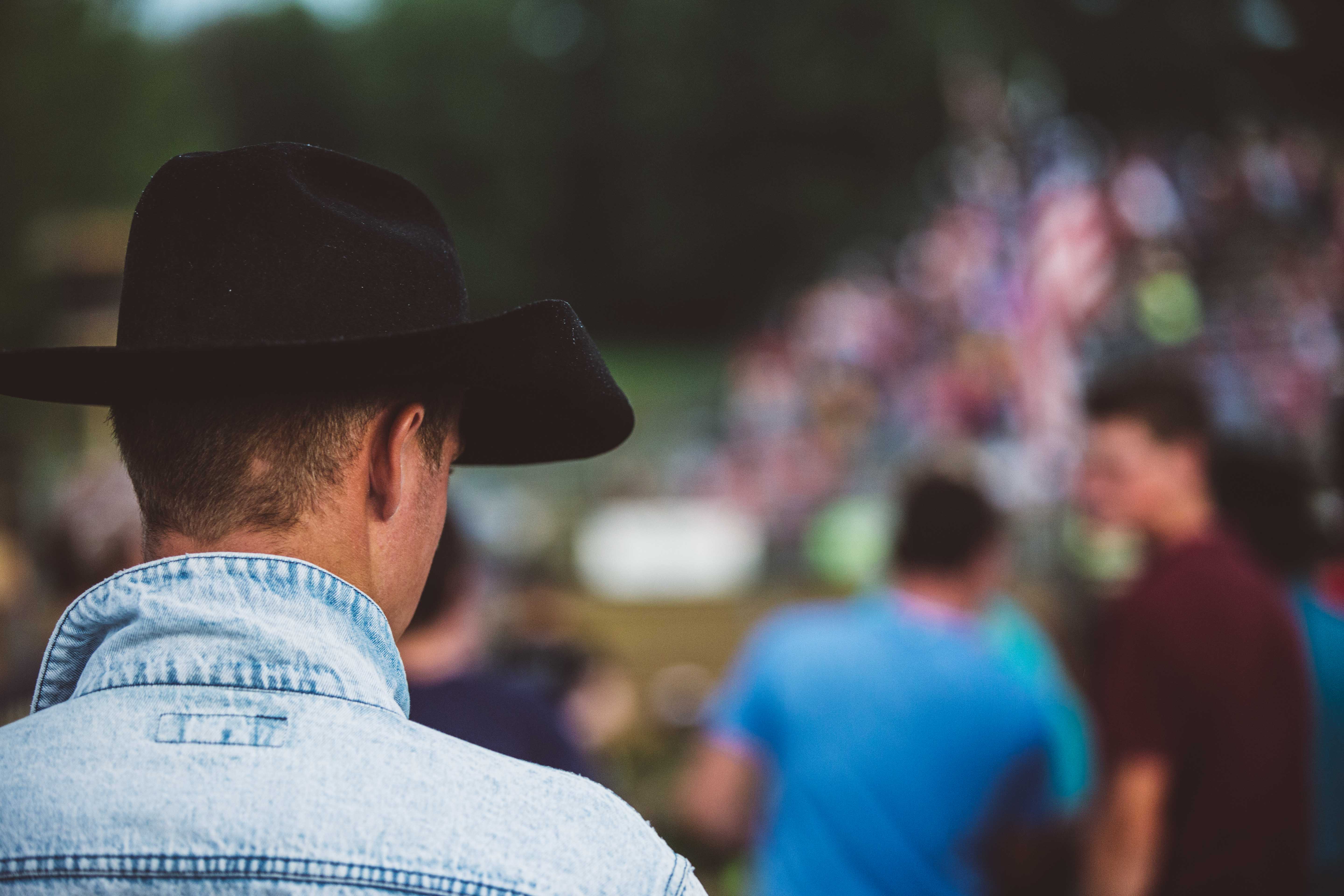 Man with cowboy hat