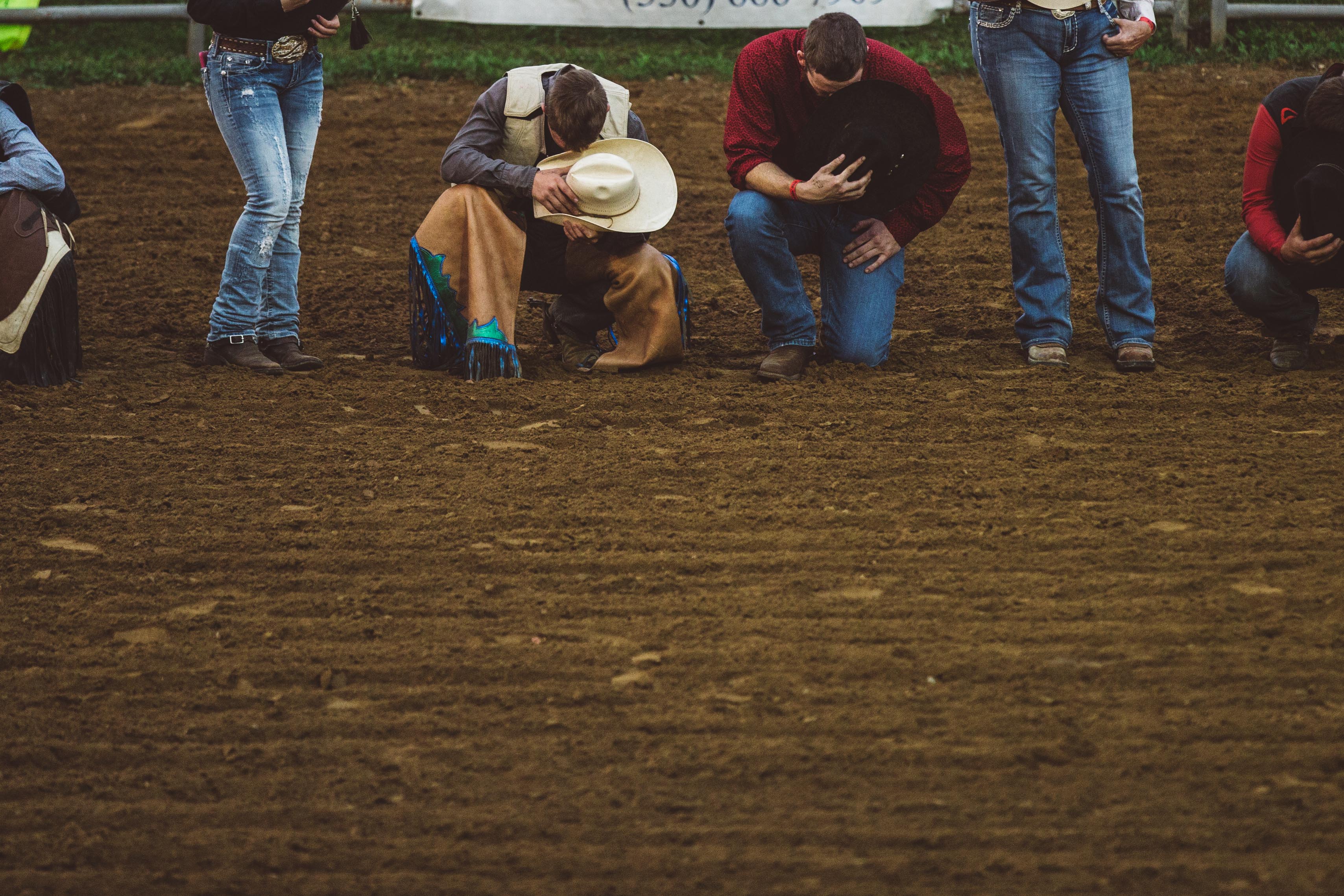 Men praying
