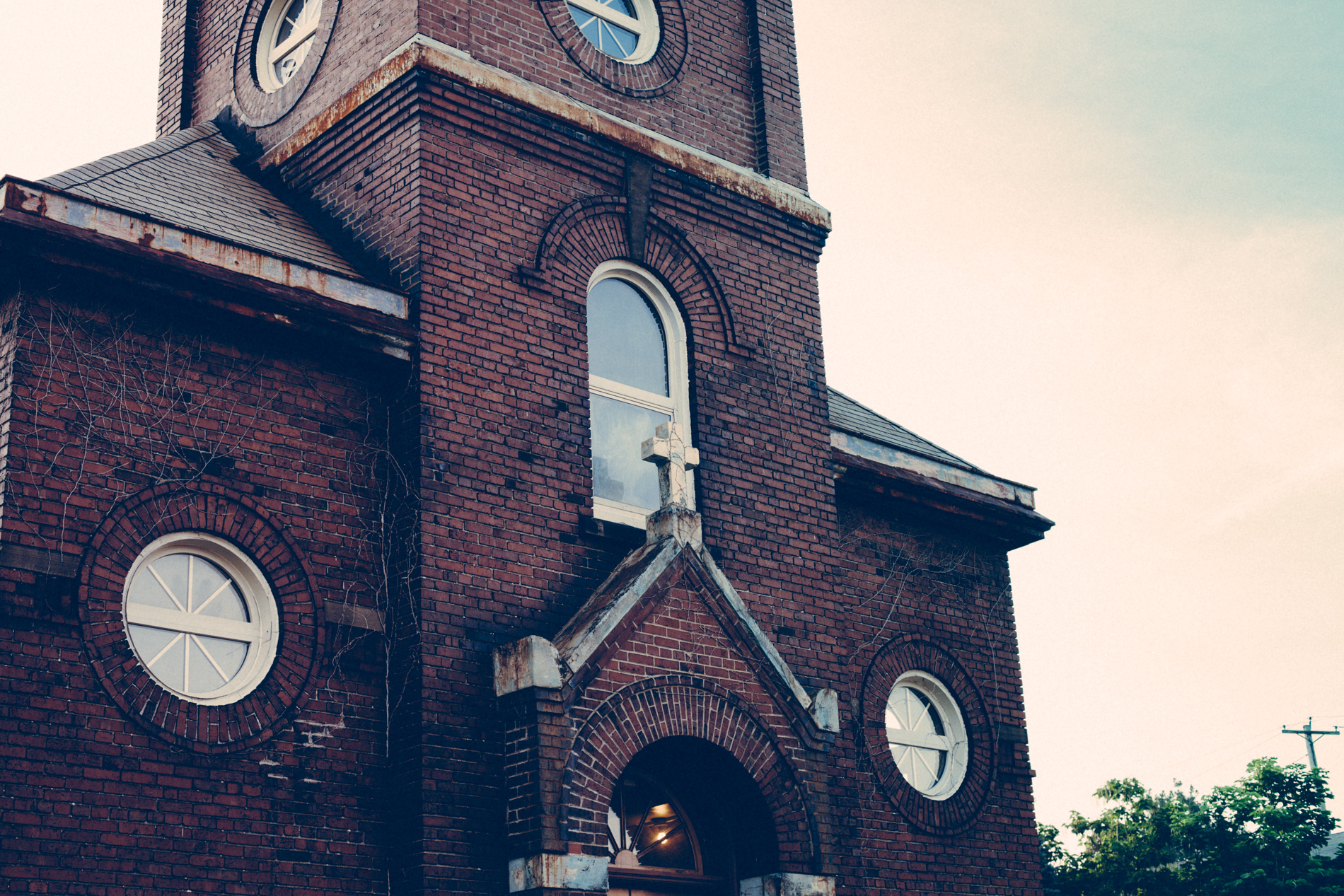 old church with cross