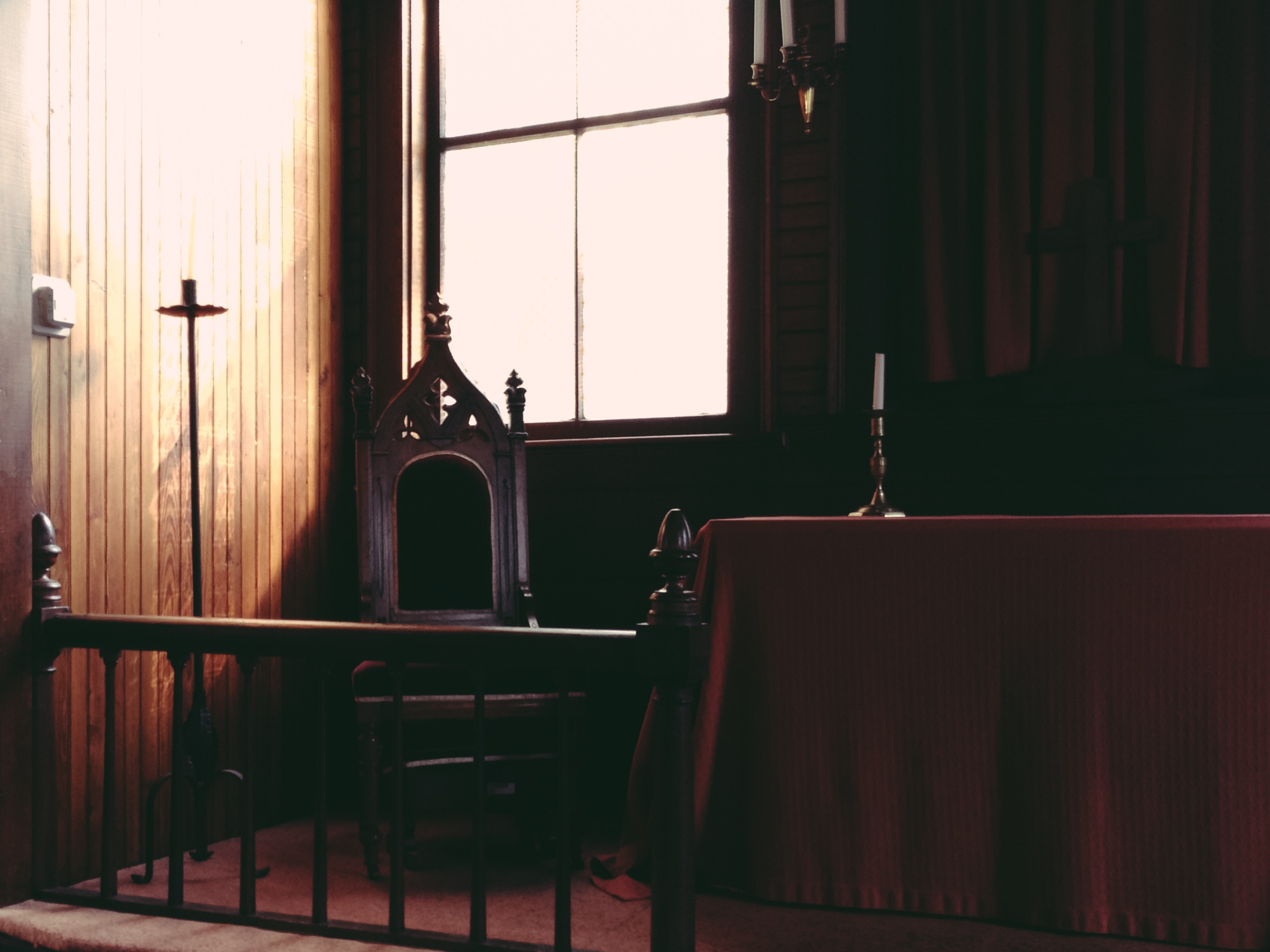 chair inside church