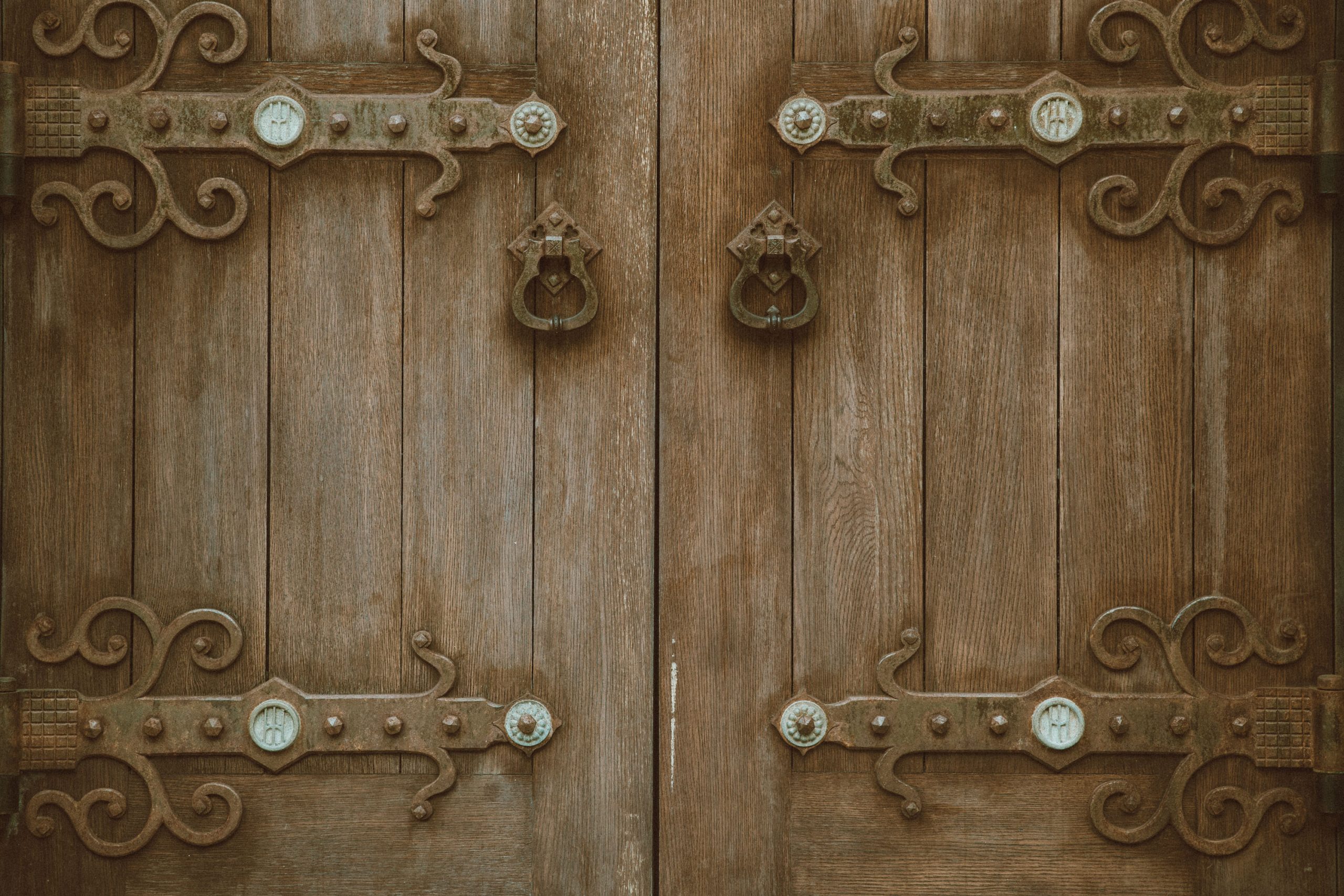 Antique church doors