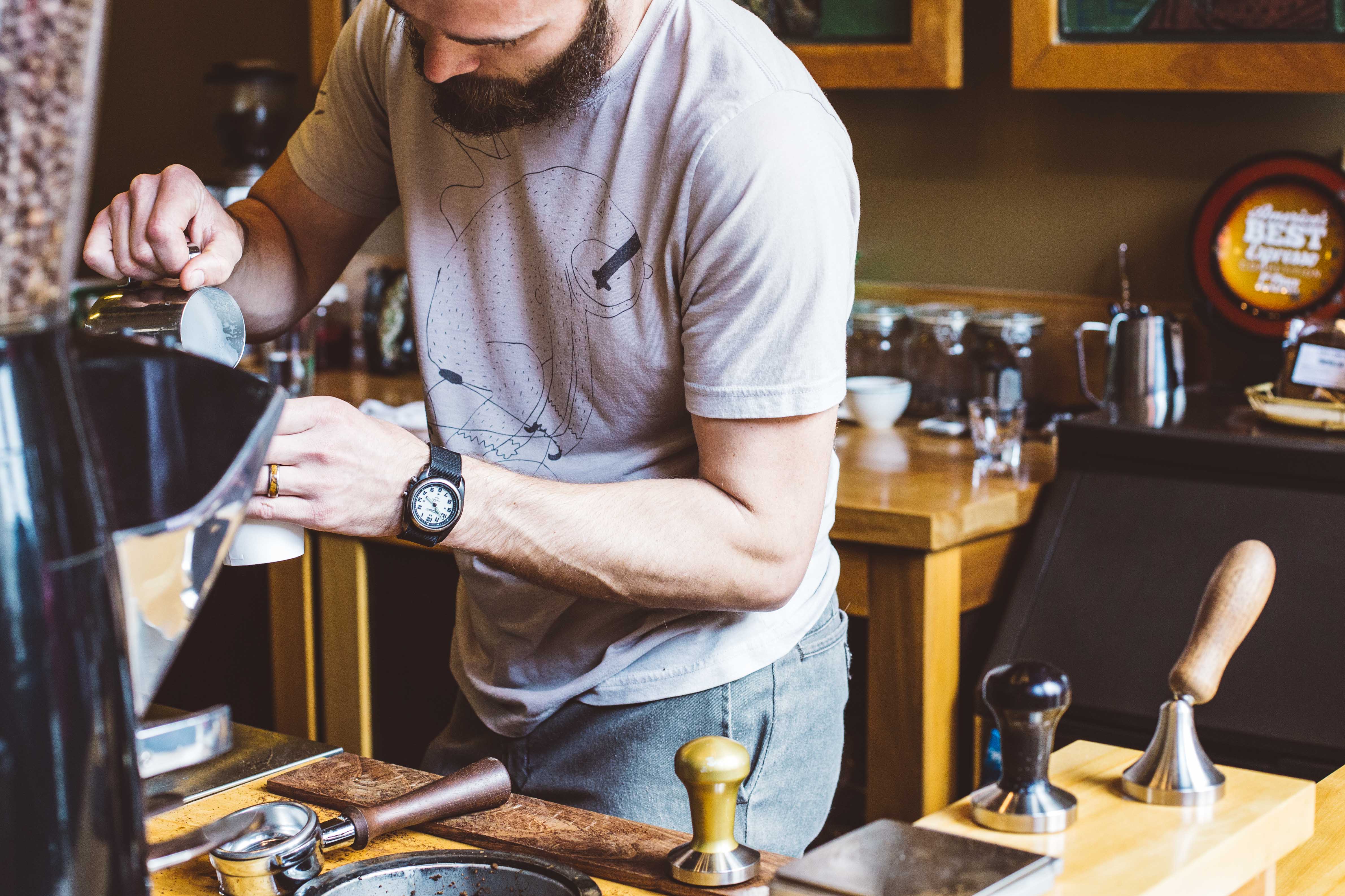 Pouring Latte