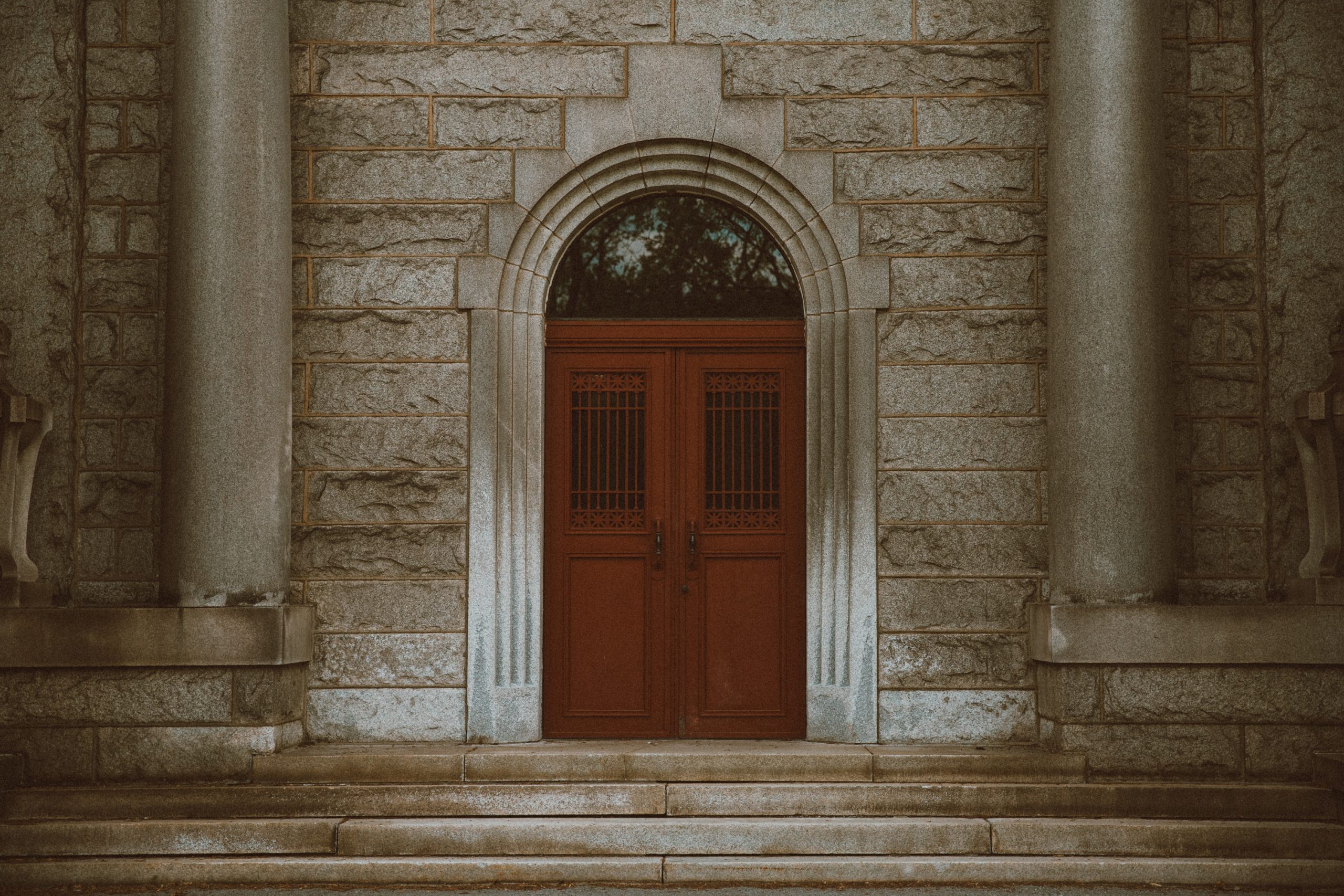 Cemetery doors