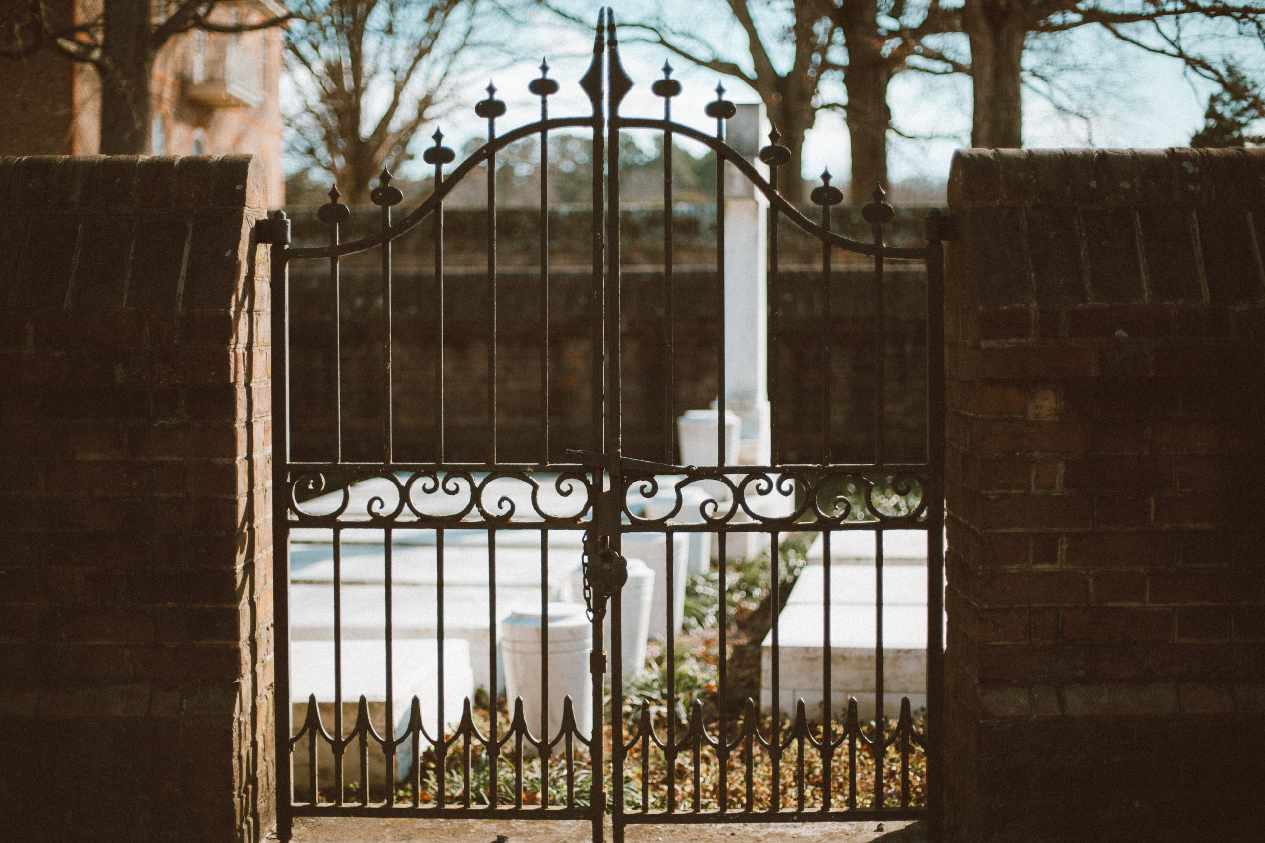 Cemetery gate