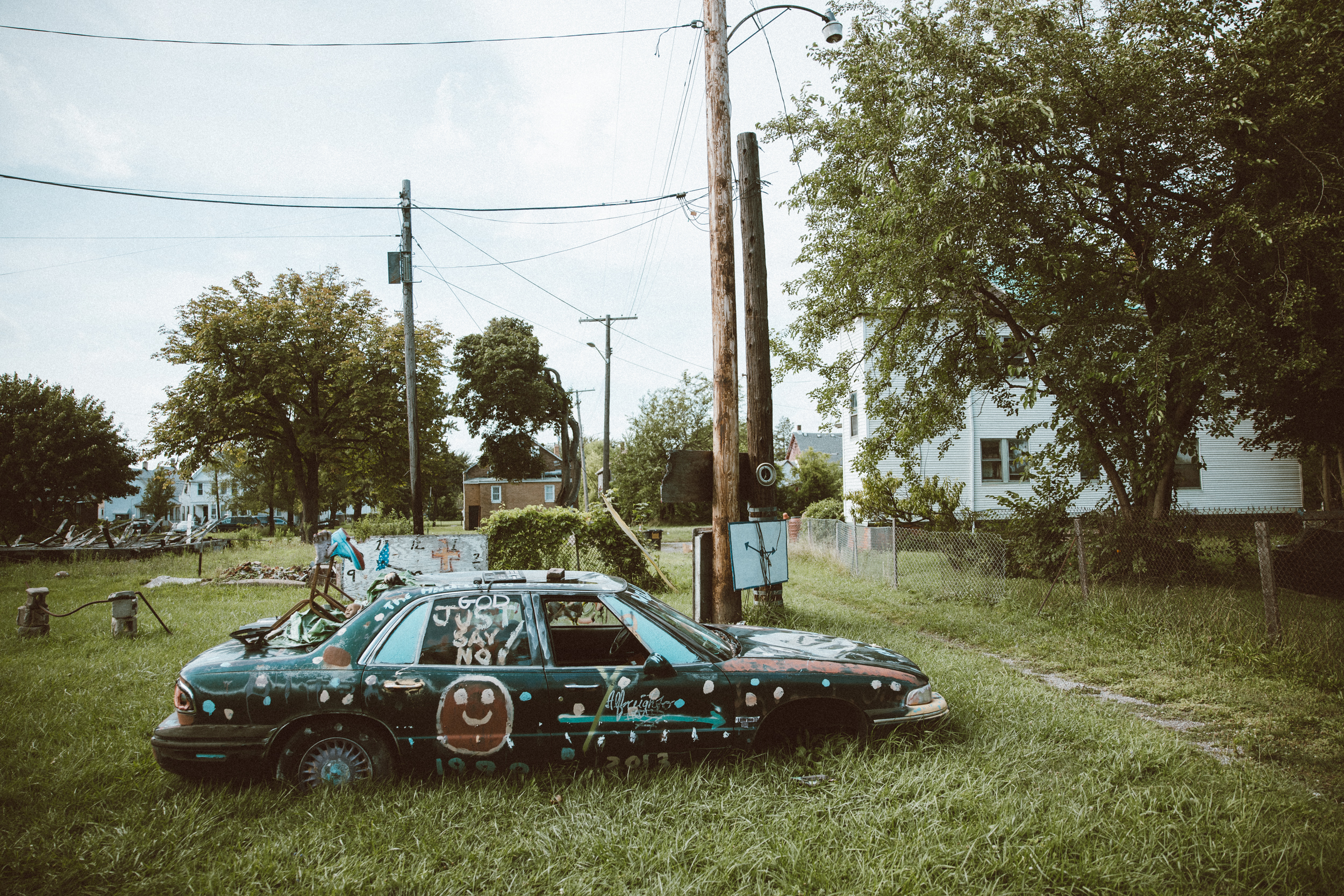Painted car
