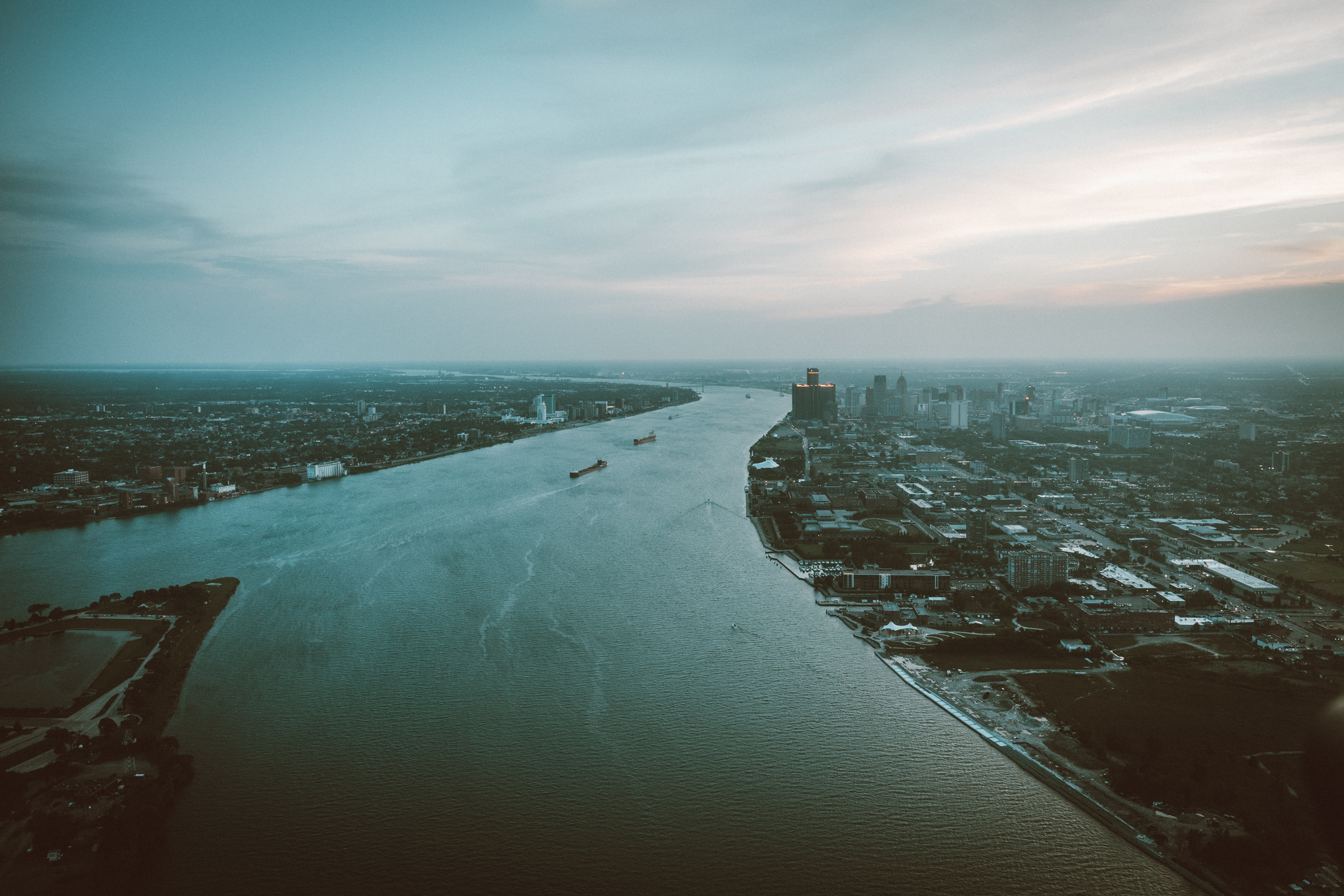 Detroit sunset