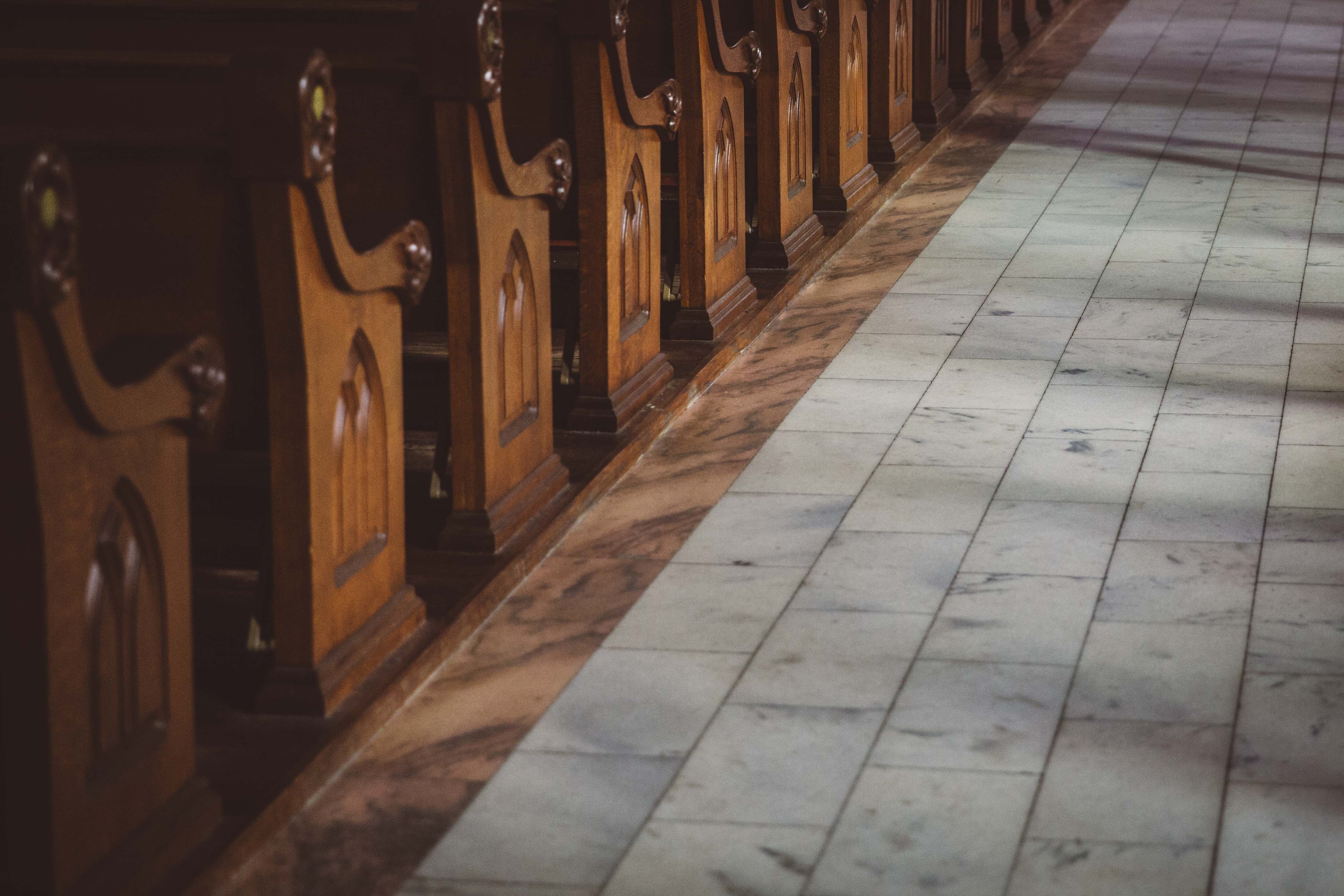 Rows of pews