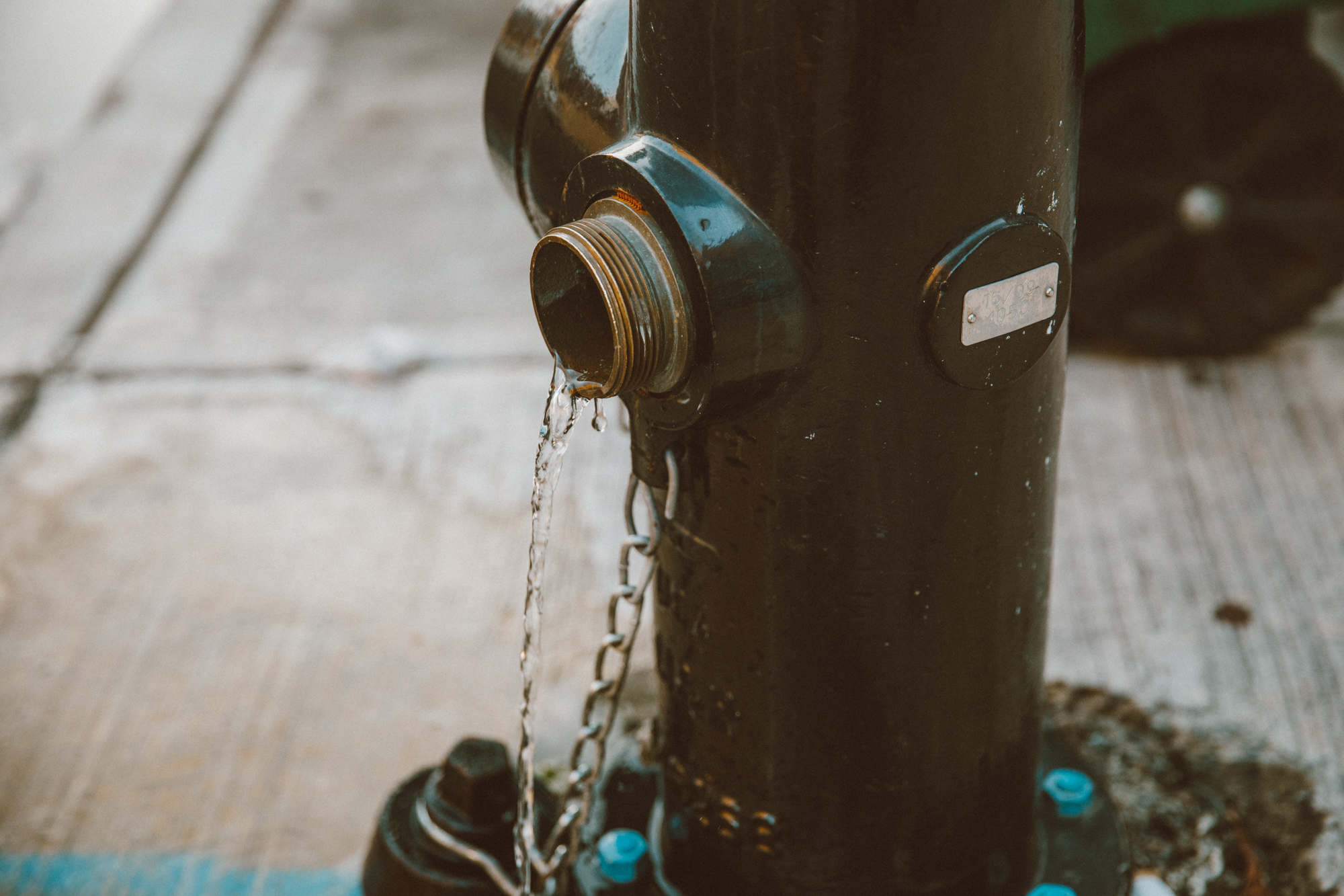 Fire hydrant on sidewalk