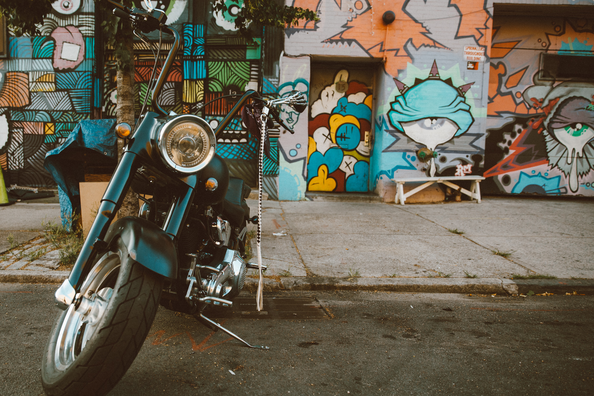 Motorcycle in Brooklyn