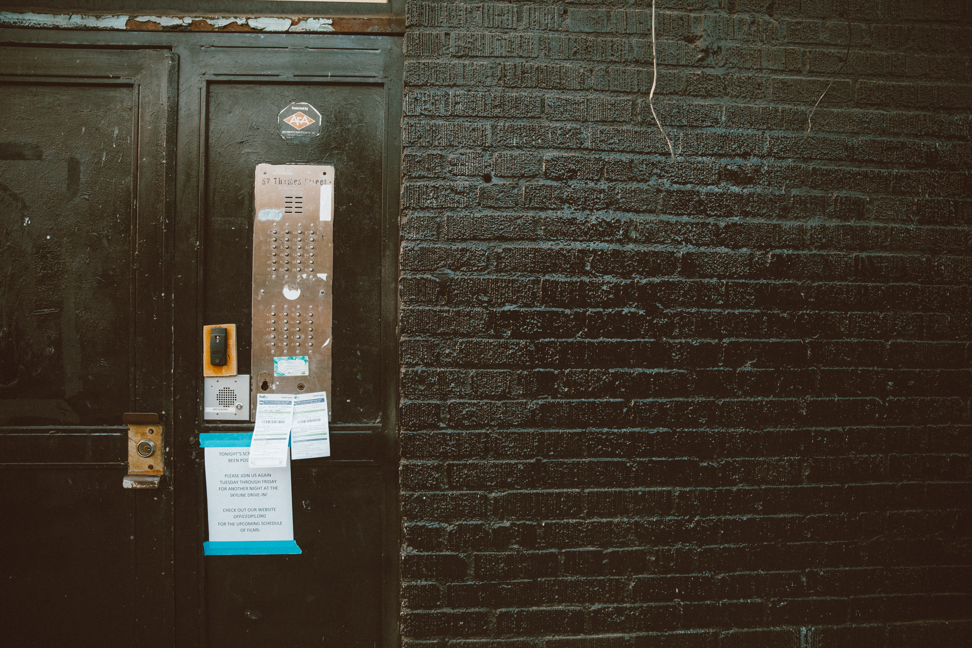Doorway in alley