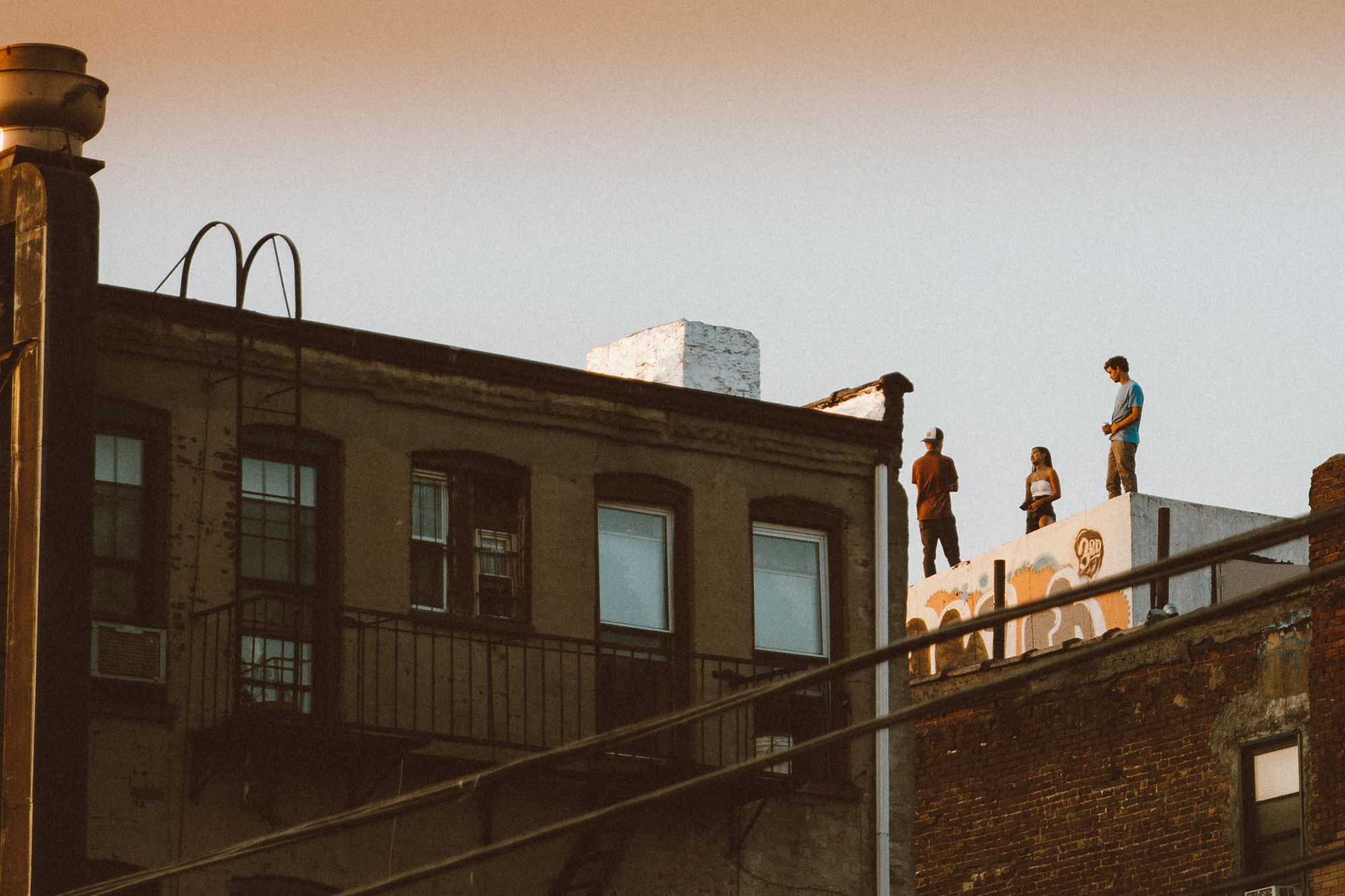 People on rooftop