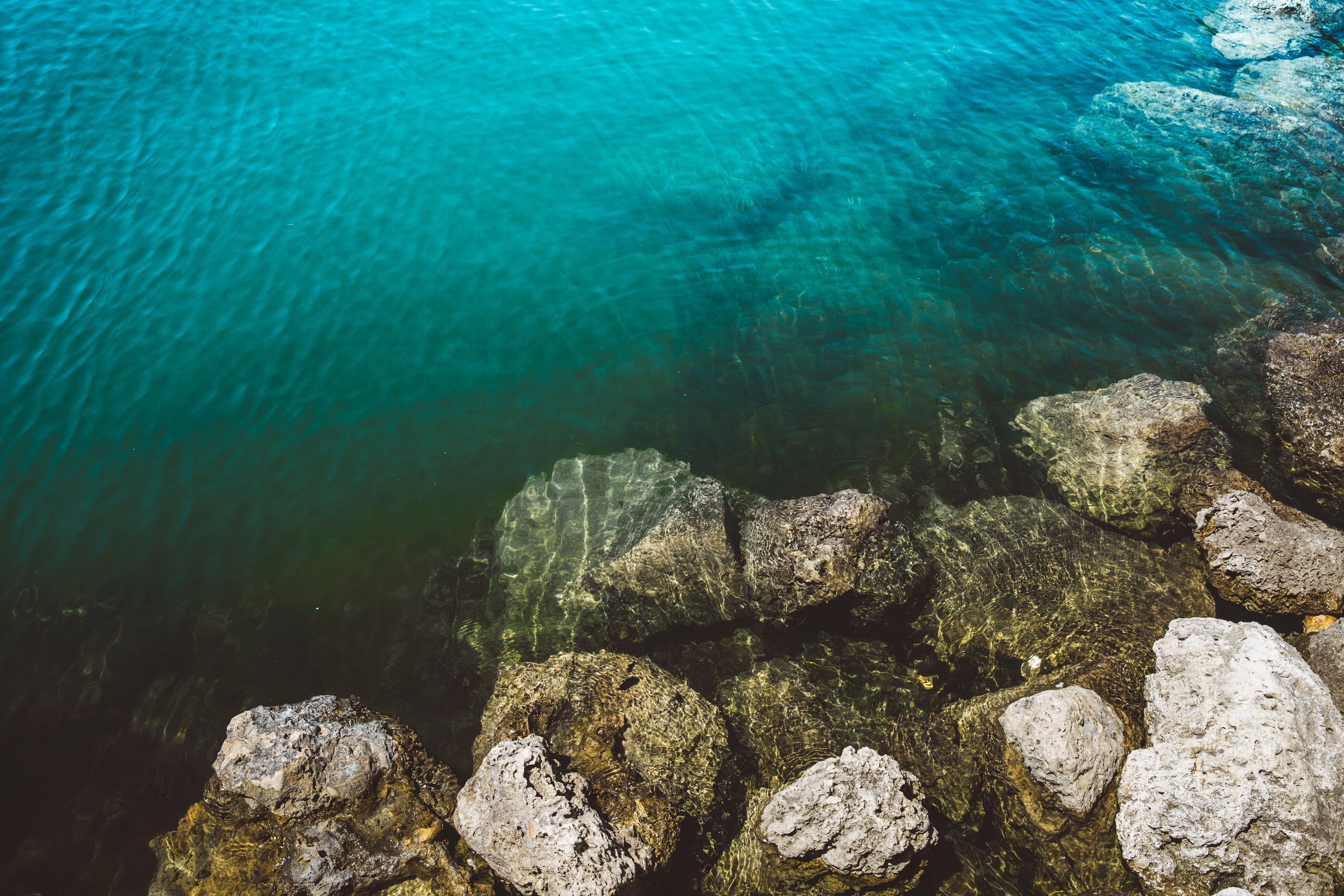 Clear blue sea