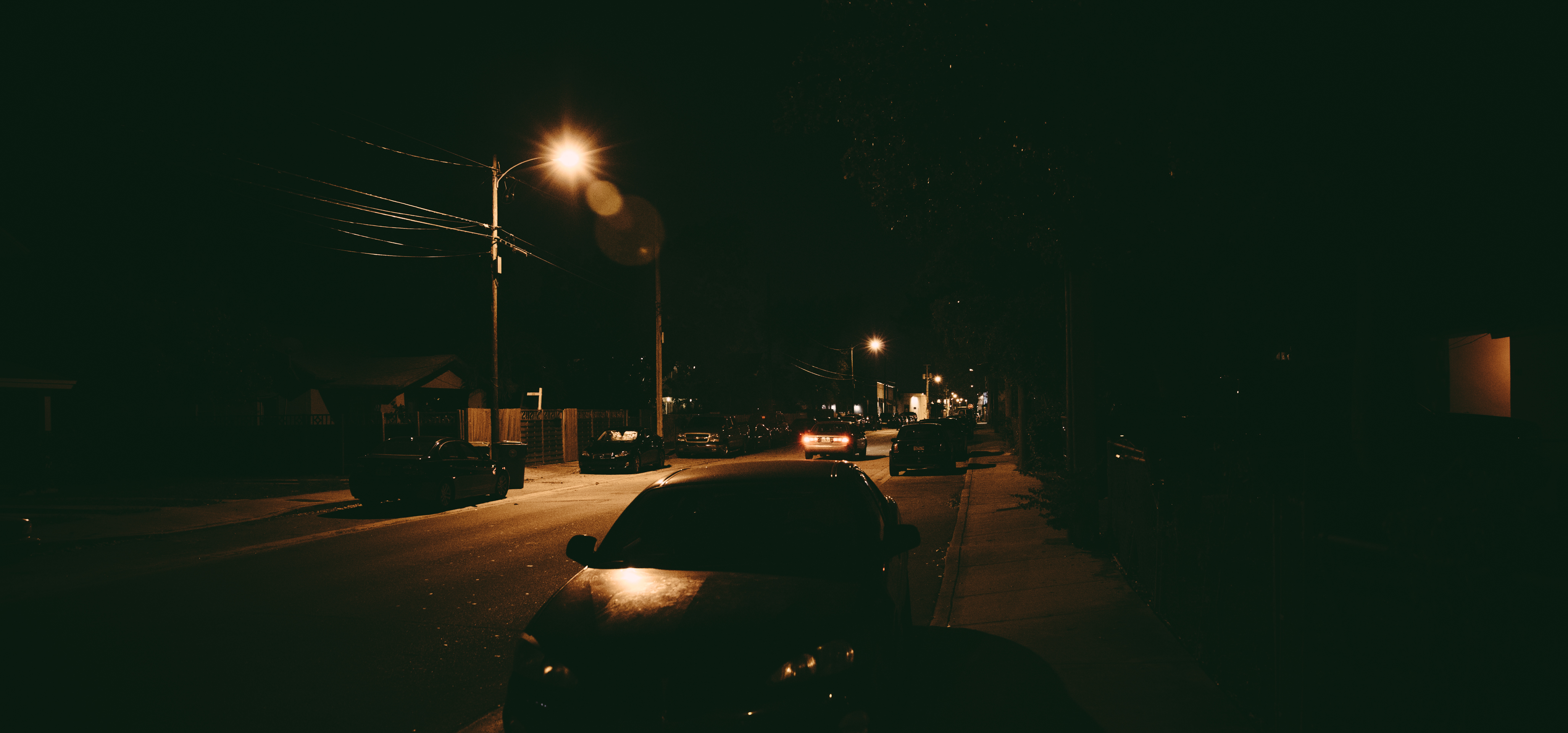 Dimly lit