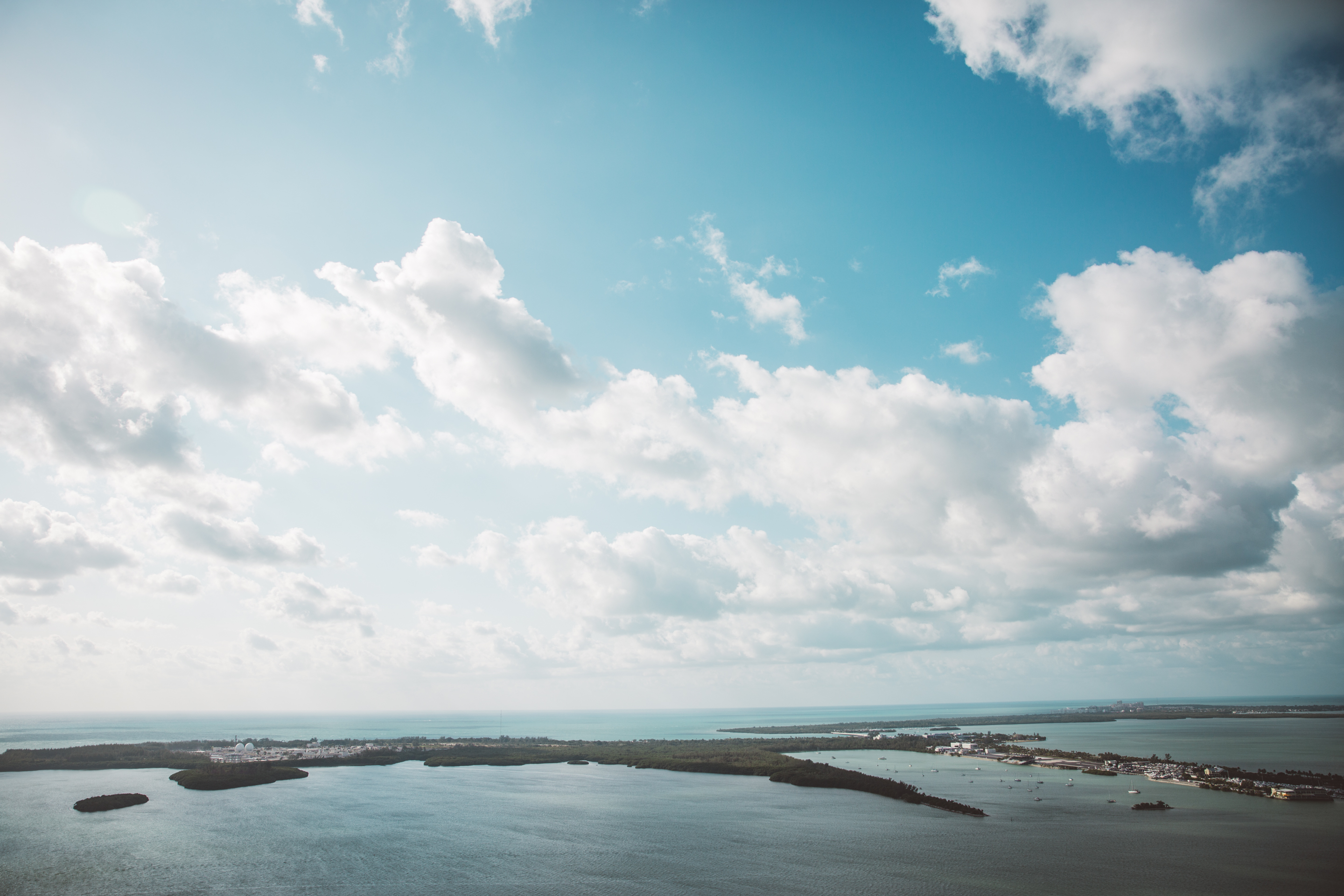 Over the sea