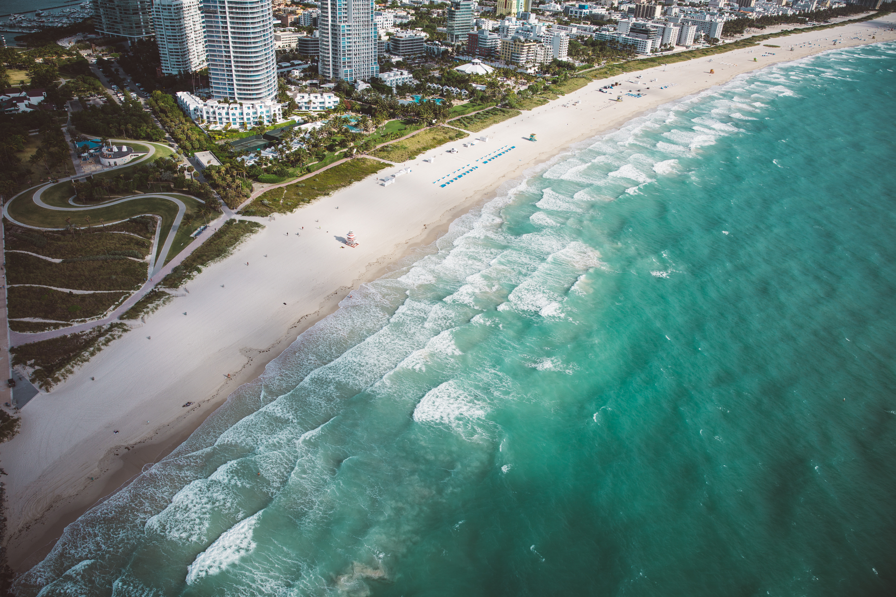 Waves crashing