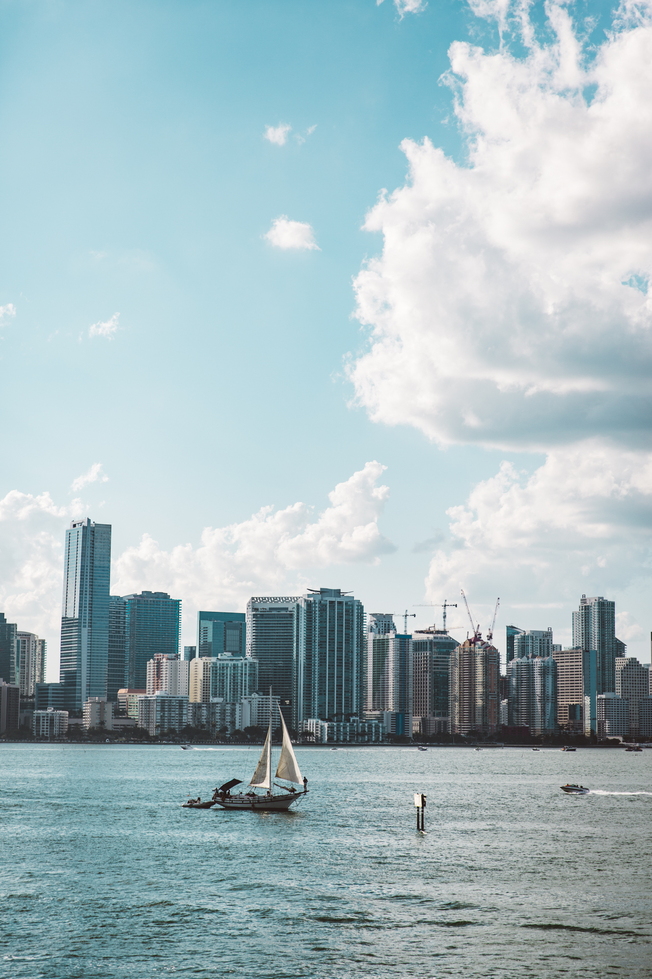 Sailboat and dingy