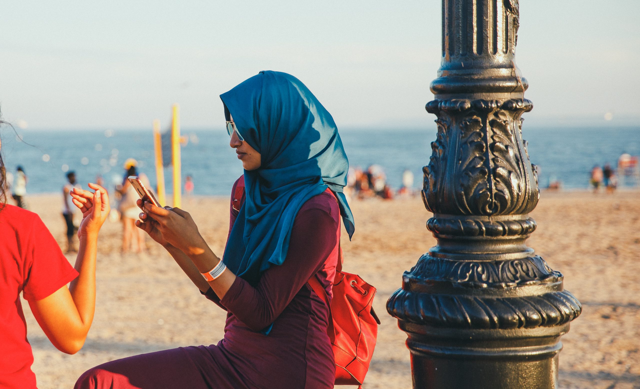 Woman on phone
