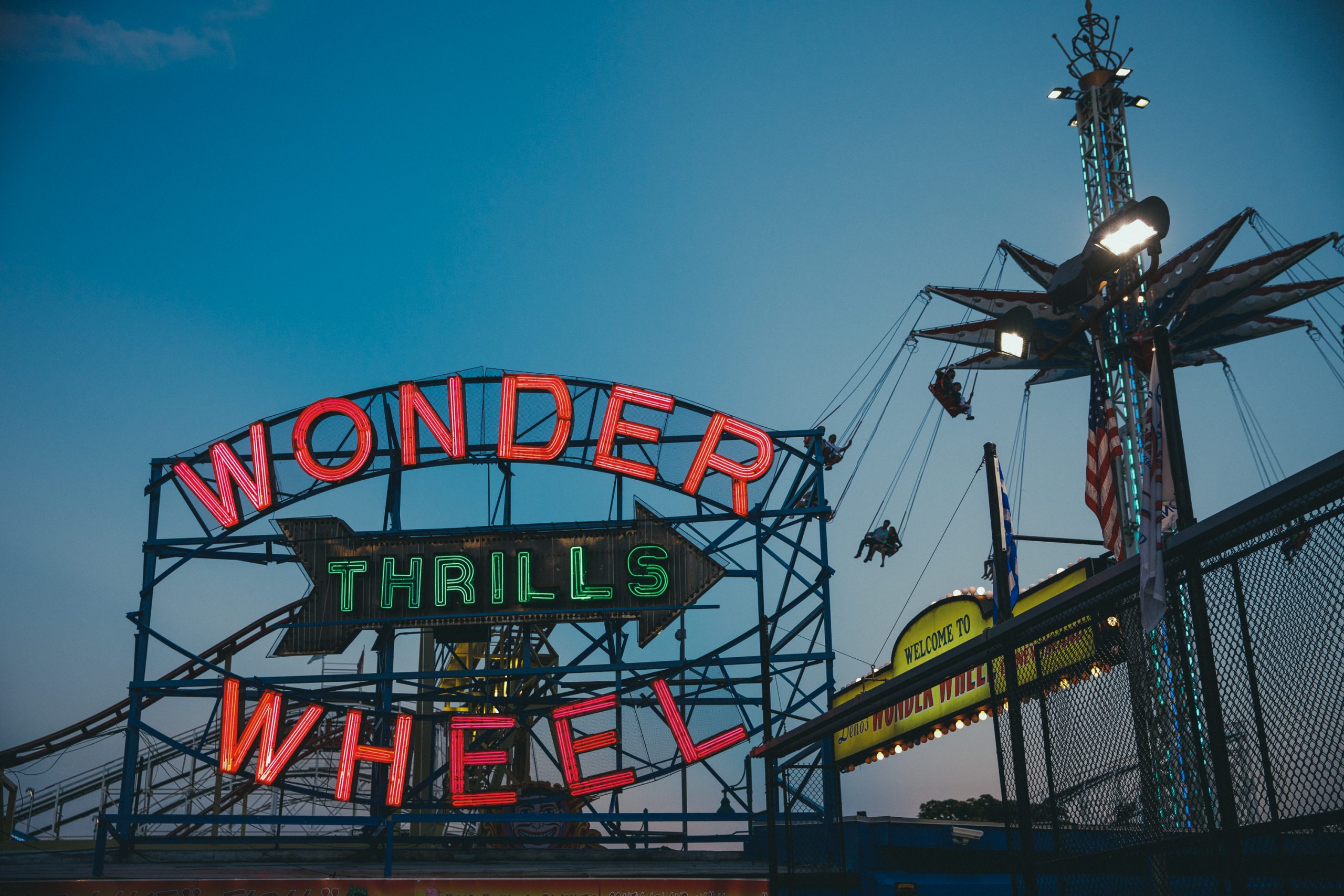 Wonder wheel sign