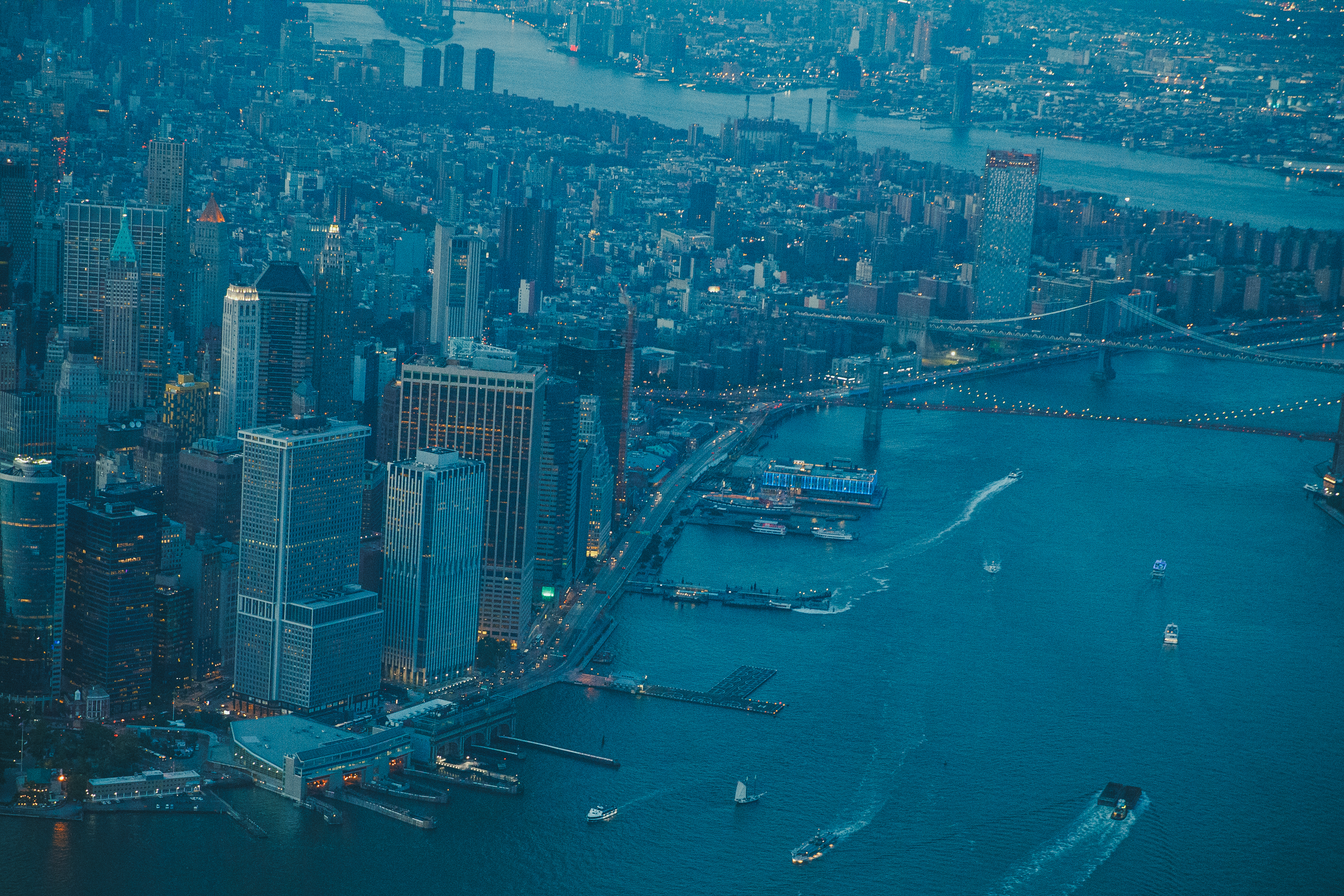 Boats around New York