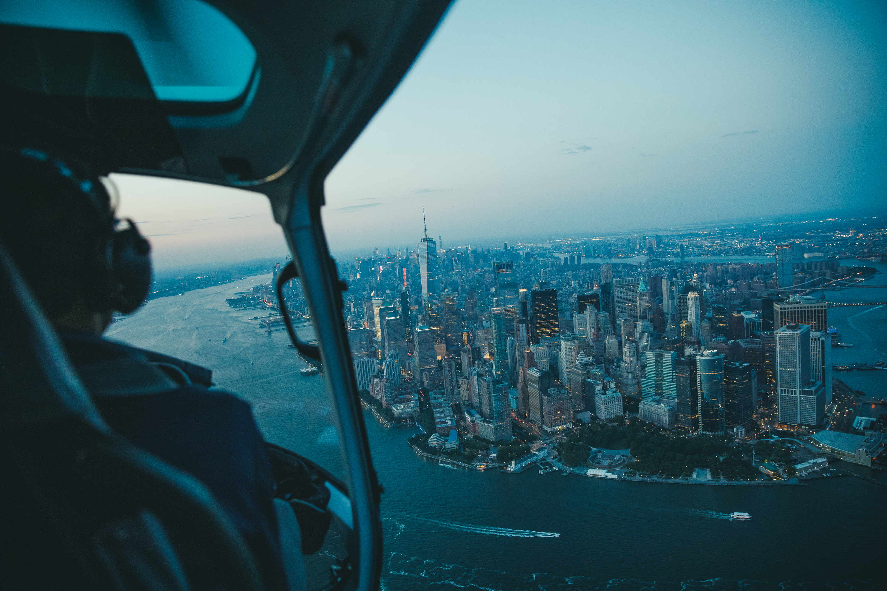 Helicopter to New York City