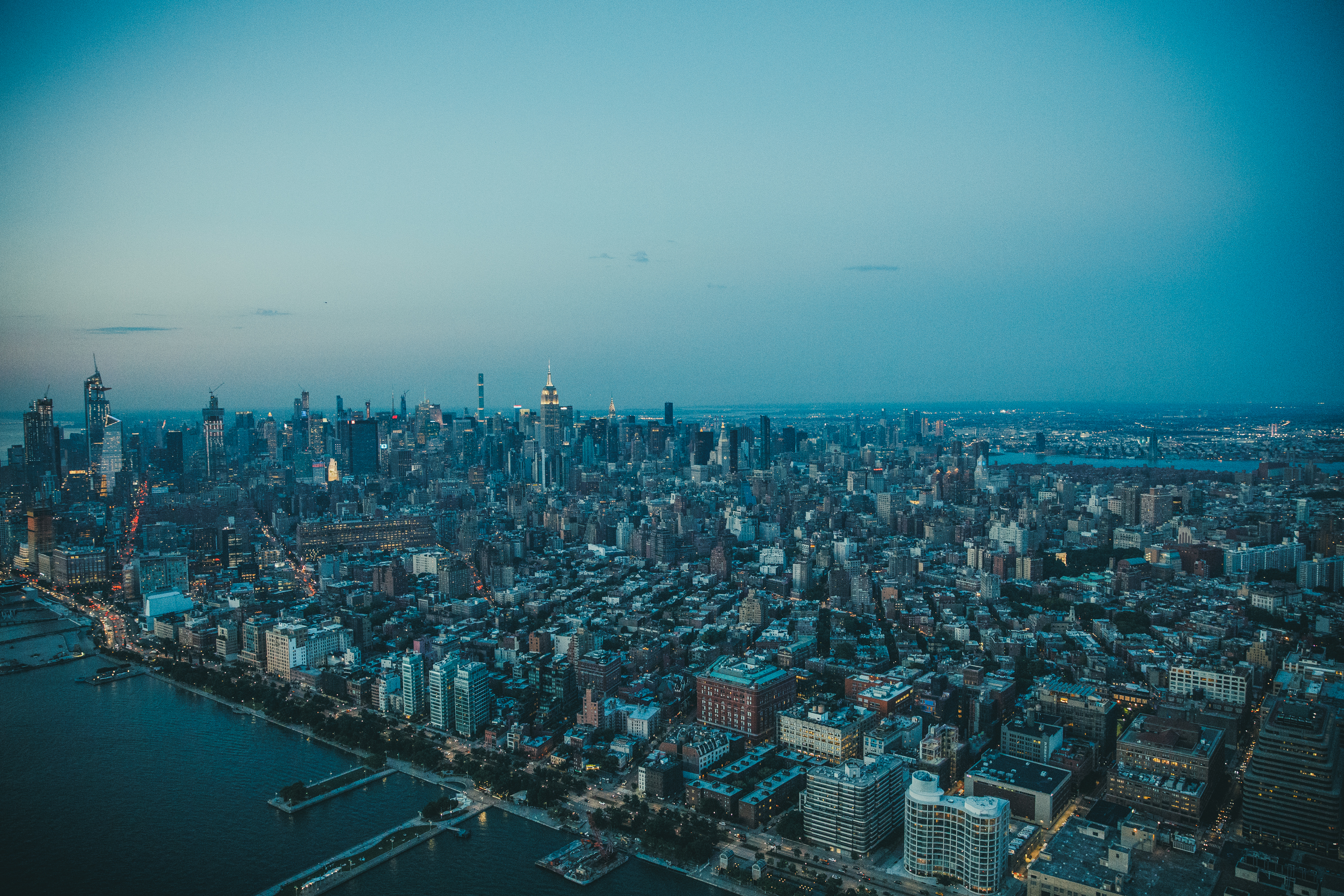 NYC from helicopter