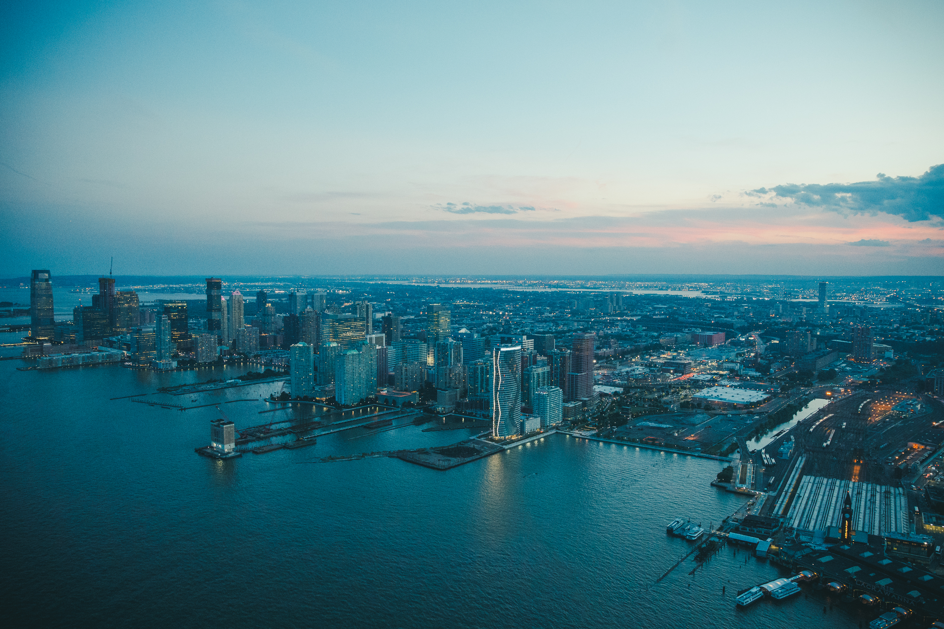 NYC in front of sunset 2