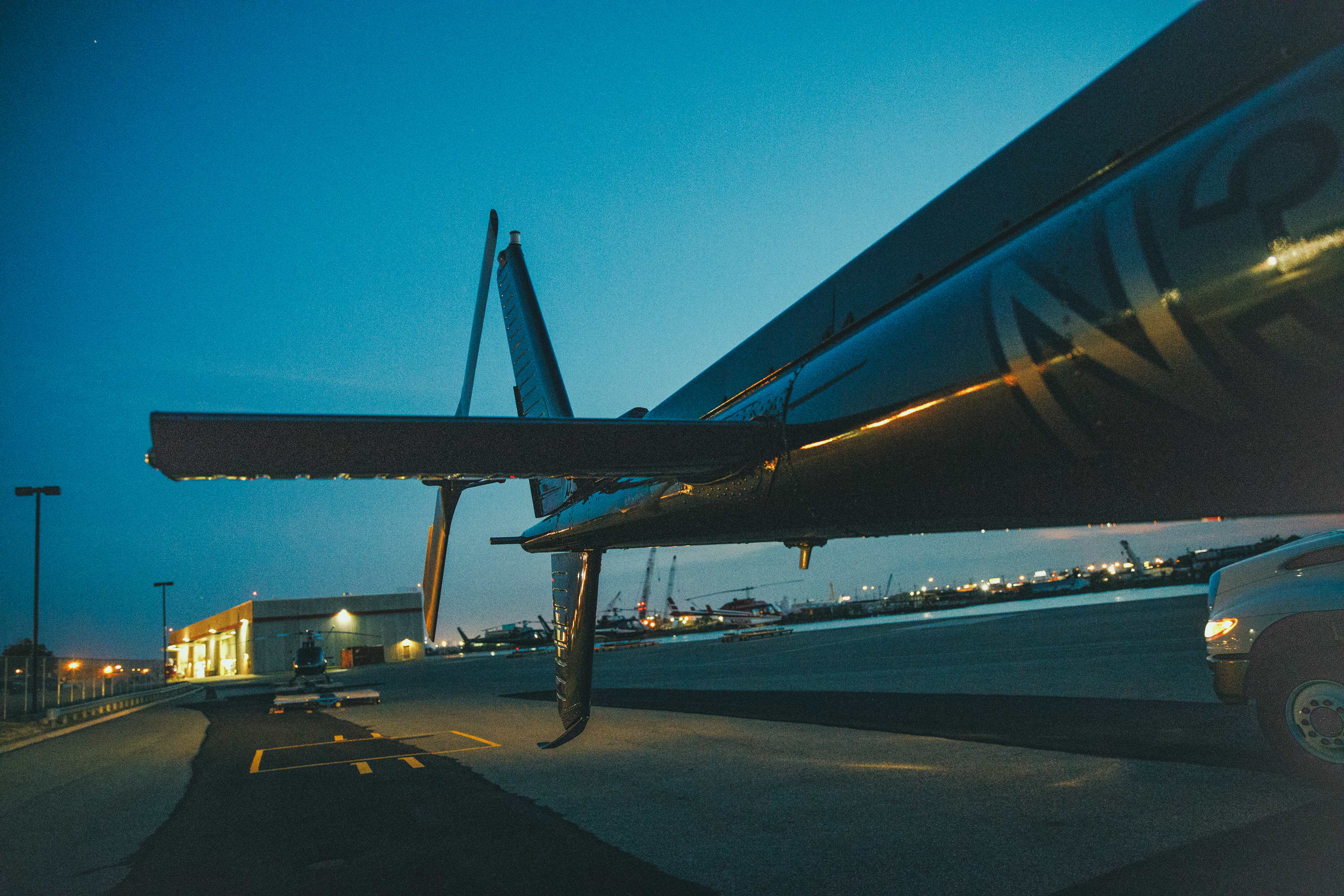 Plane on runway