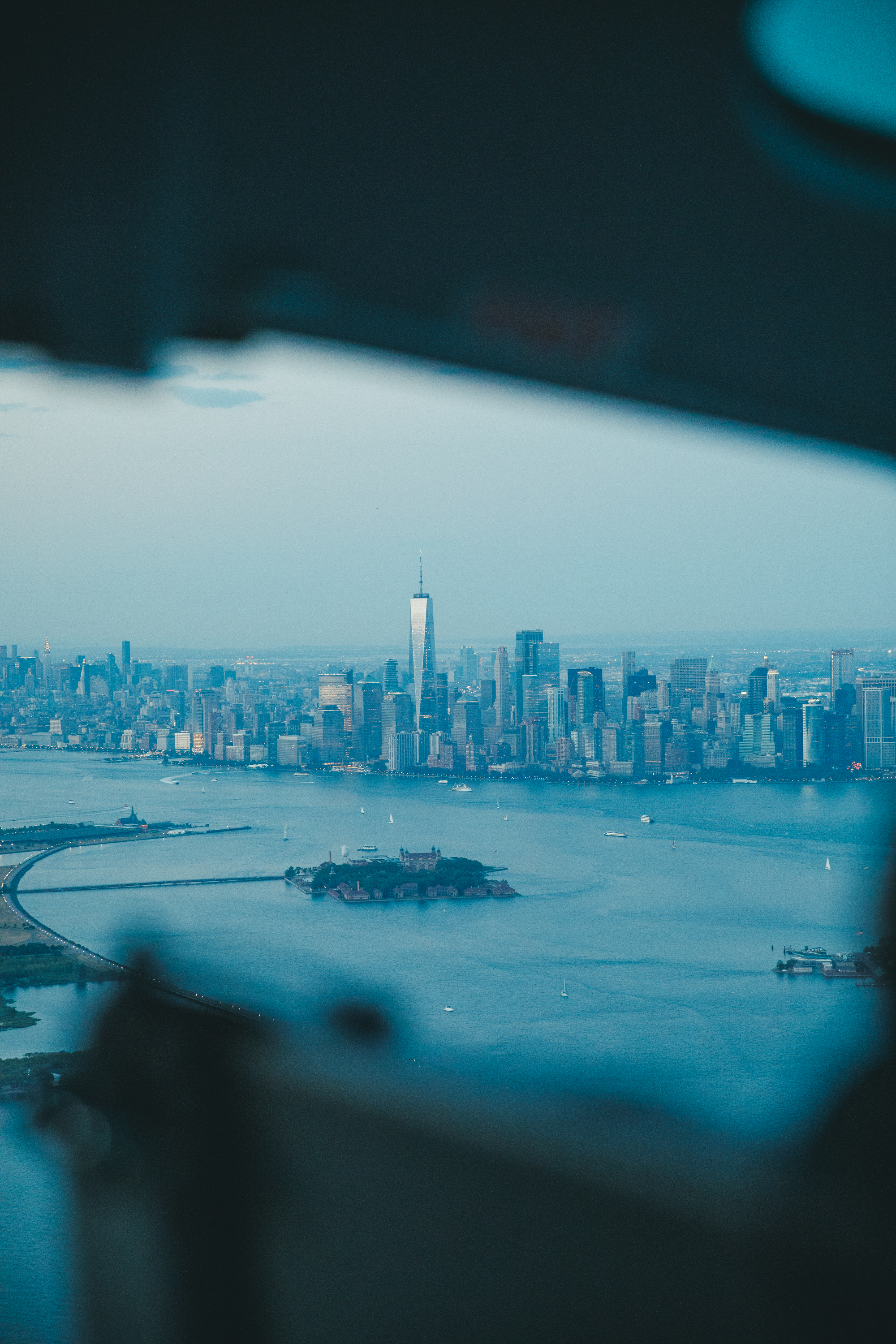 Helicopter ride around the city