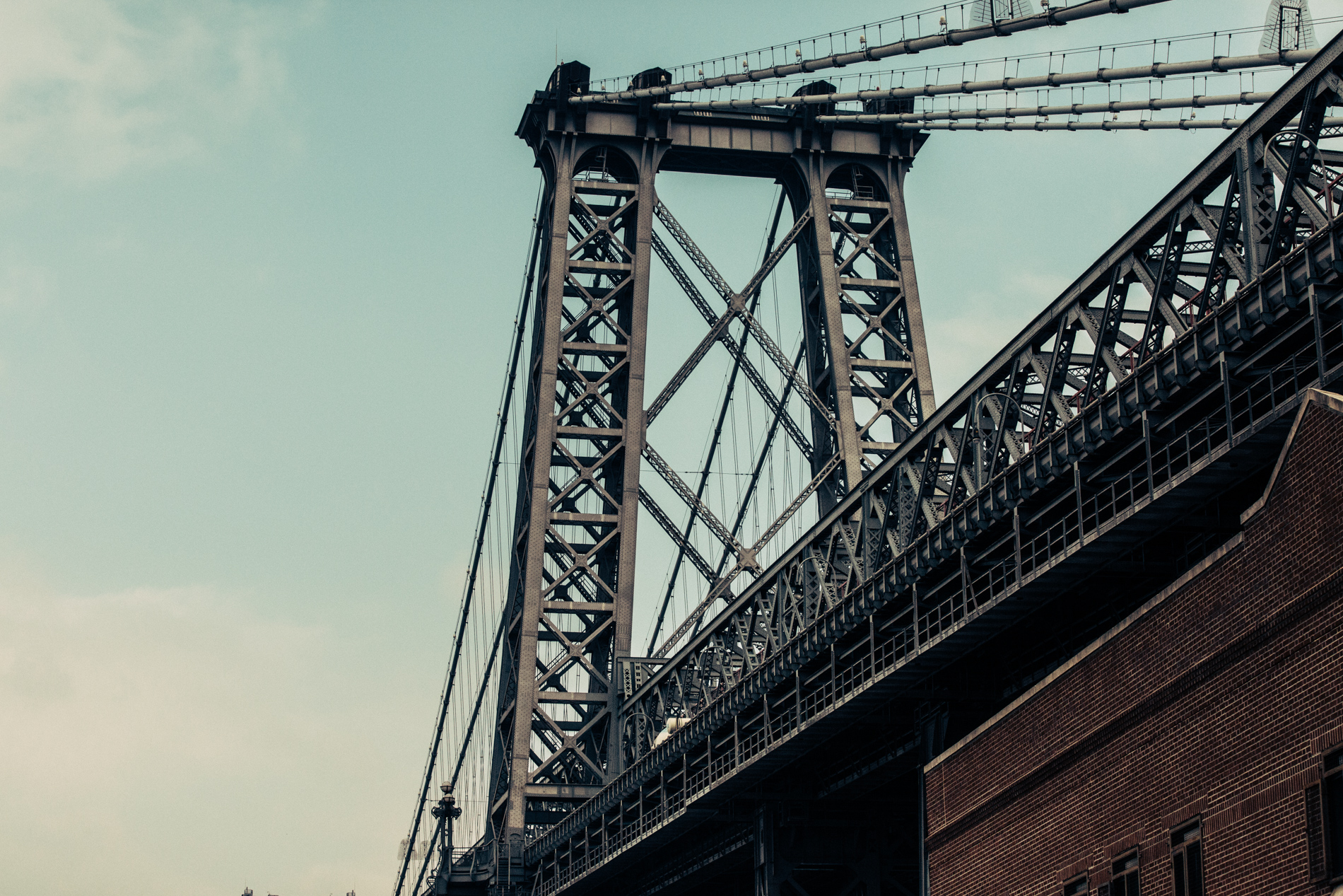 underneath the Brooklyn bridge