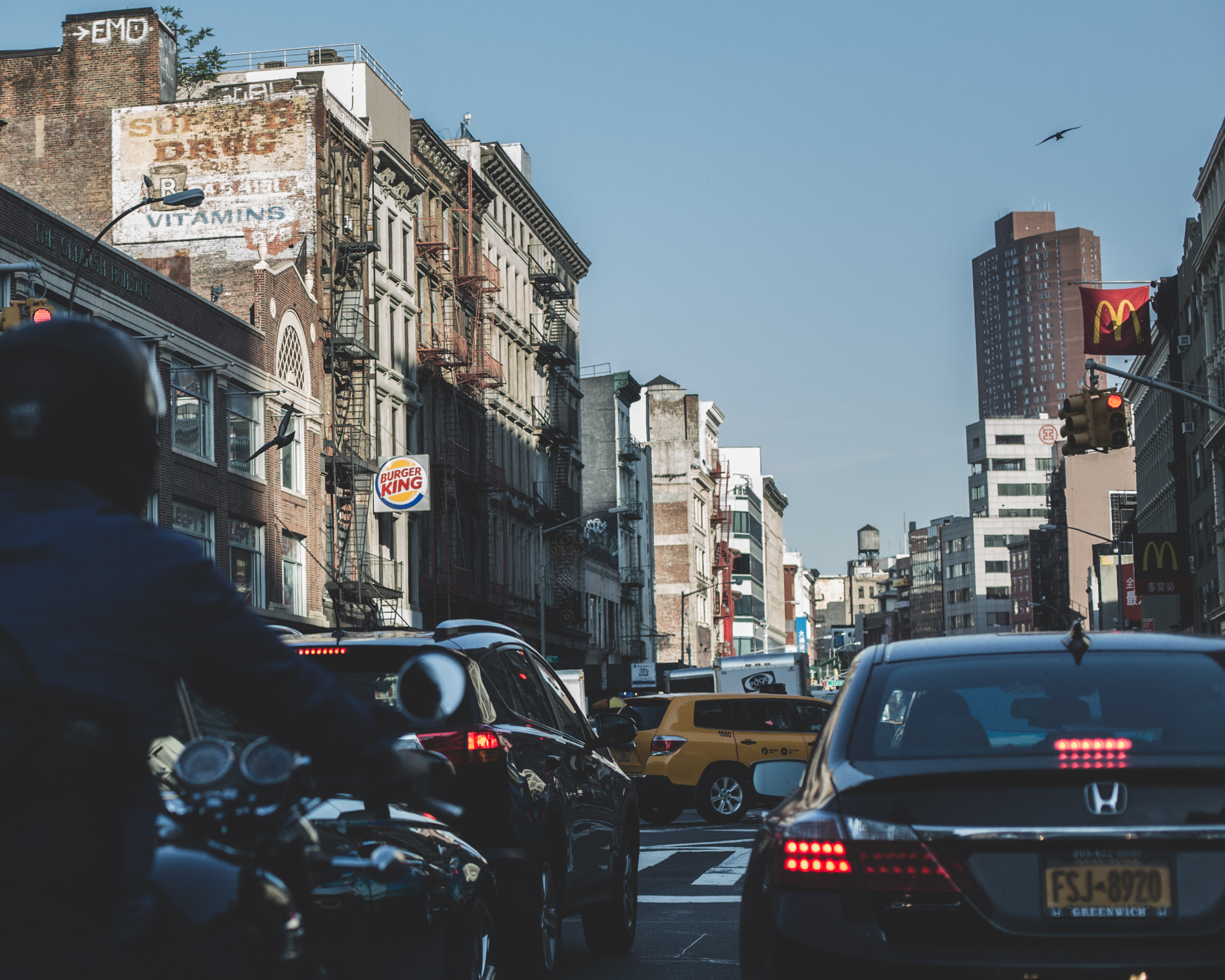 busy city street