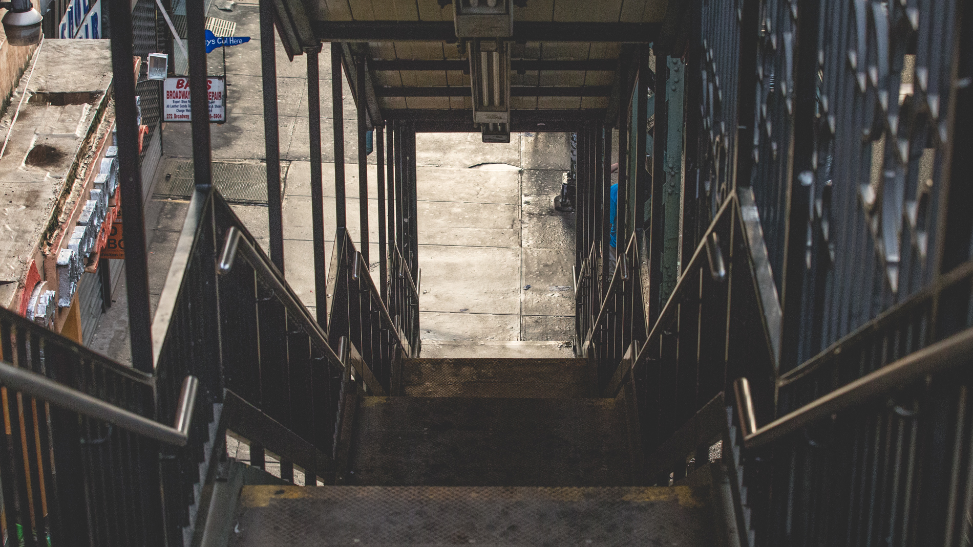 subway stairs
