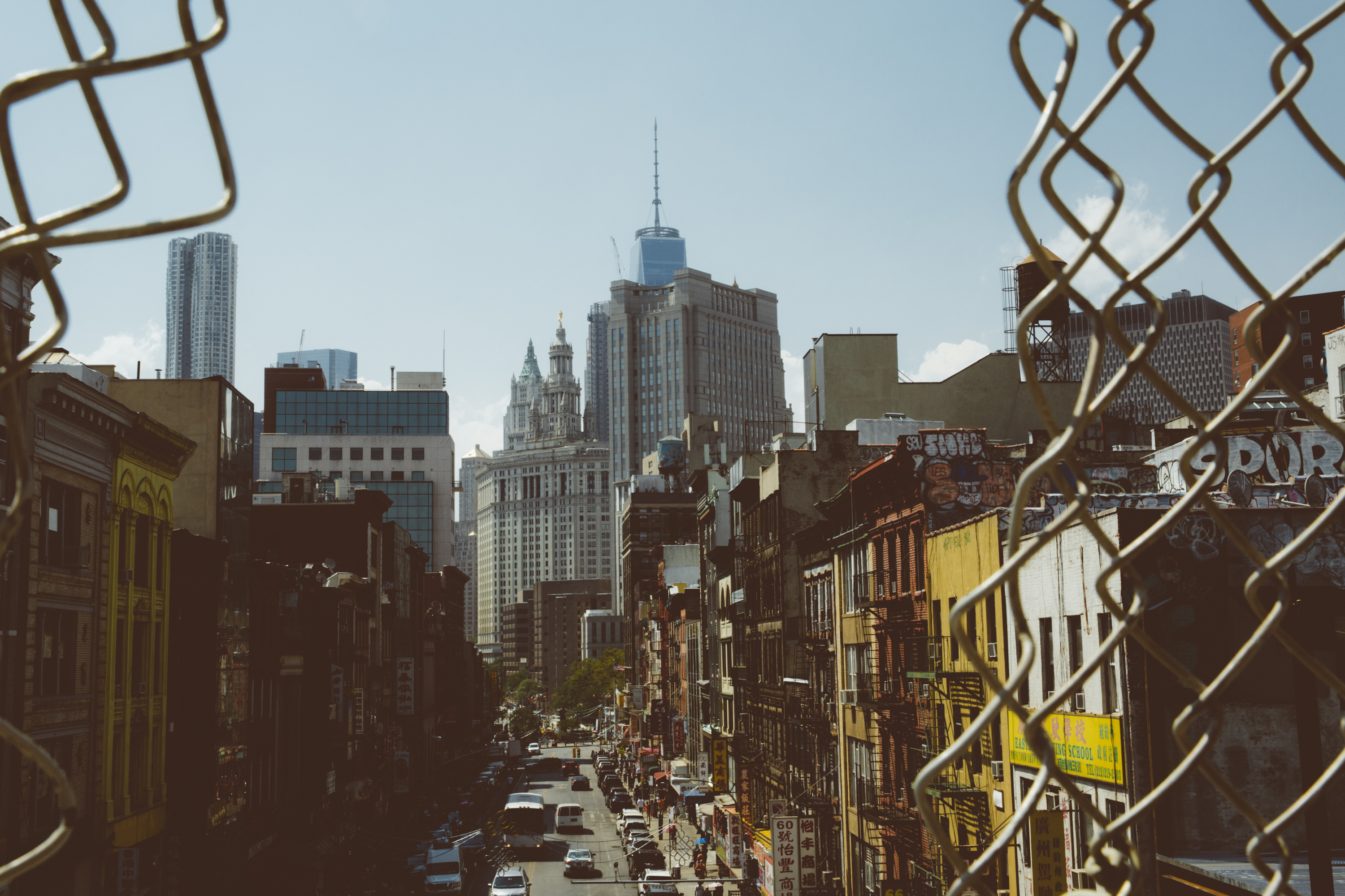 NYC through fence