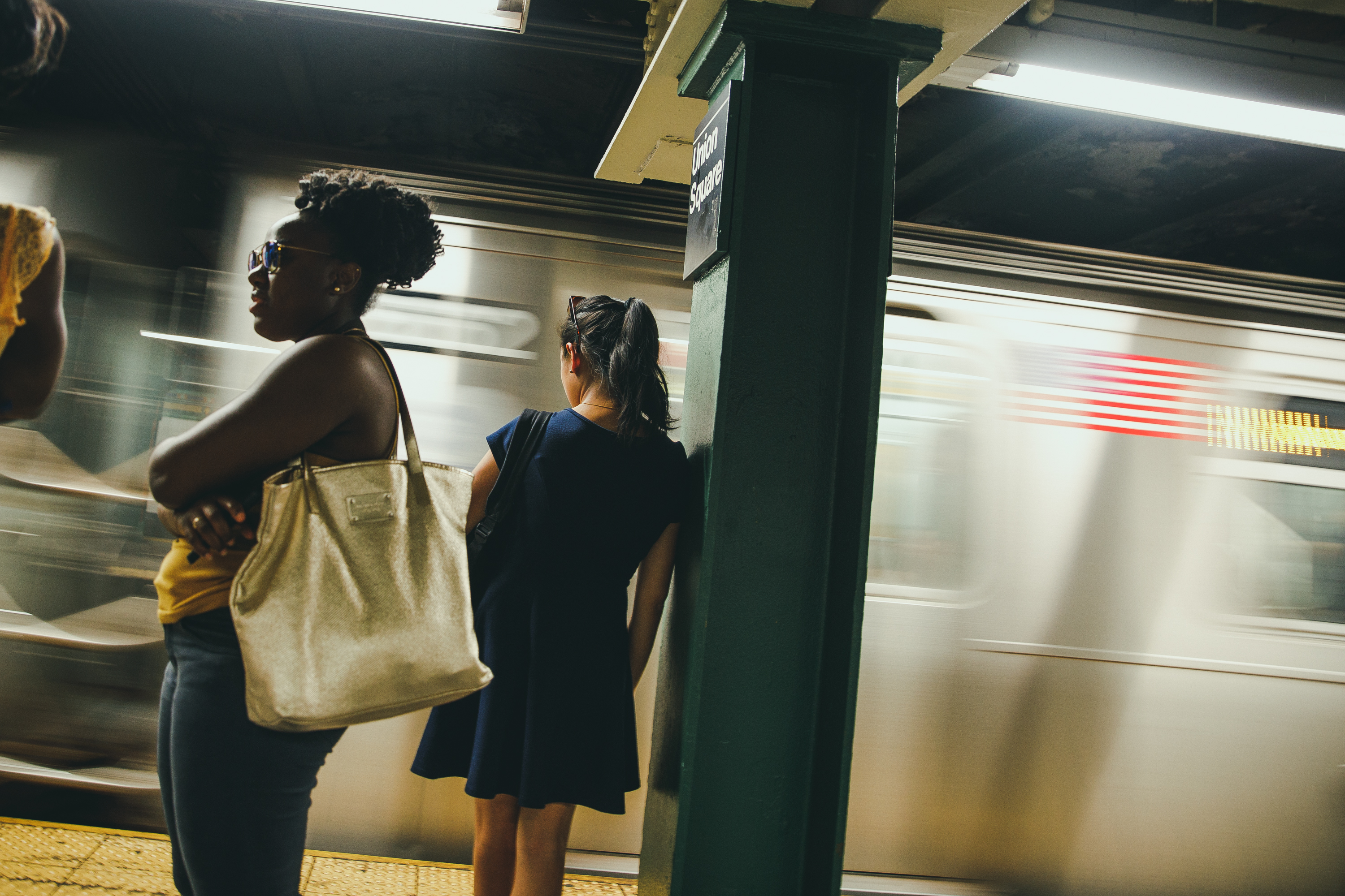 People waiting for subway