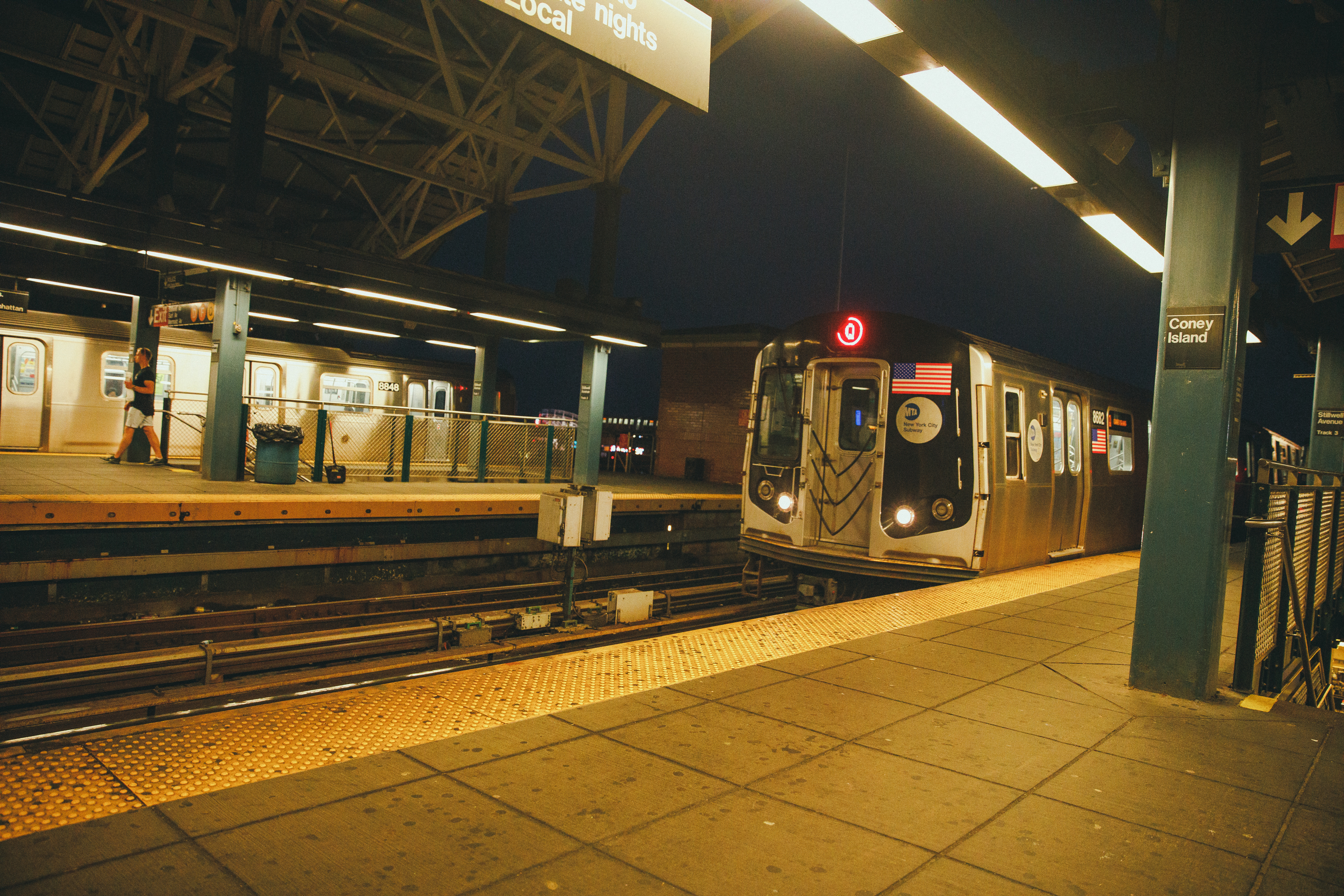 Subway at station