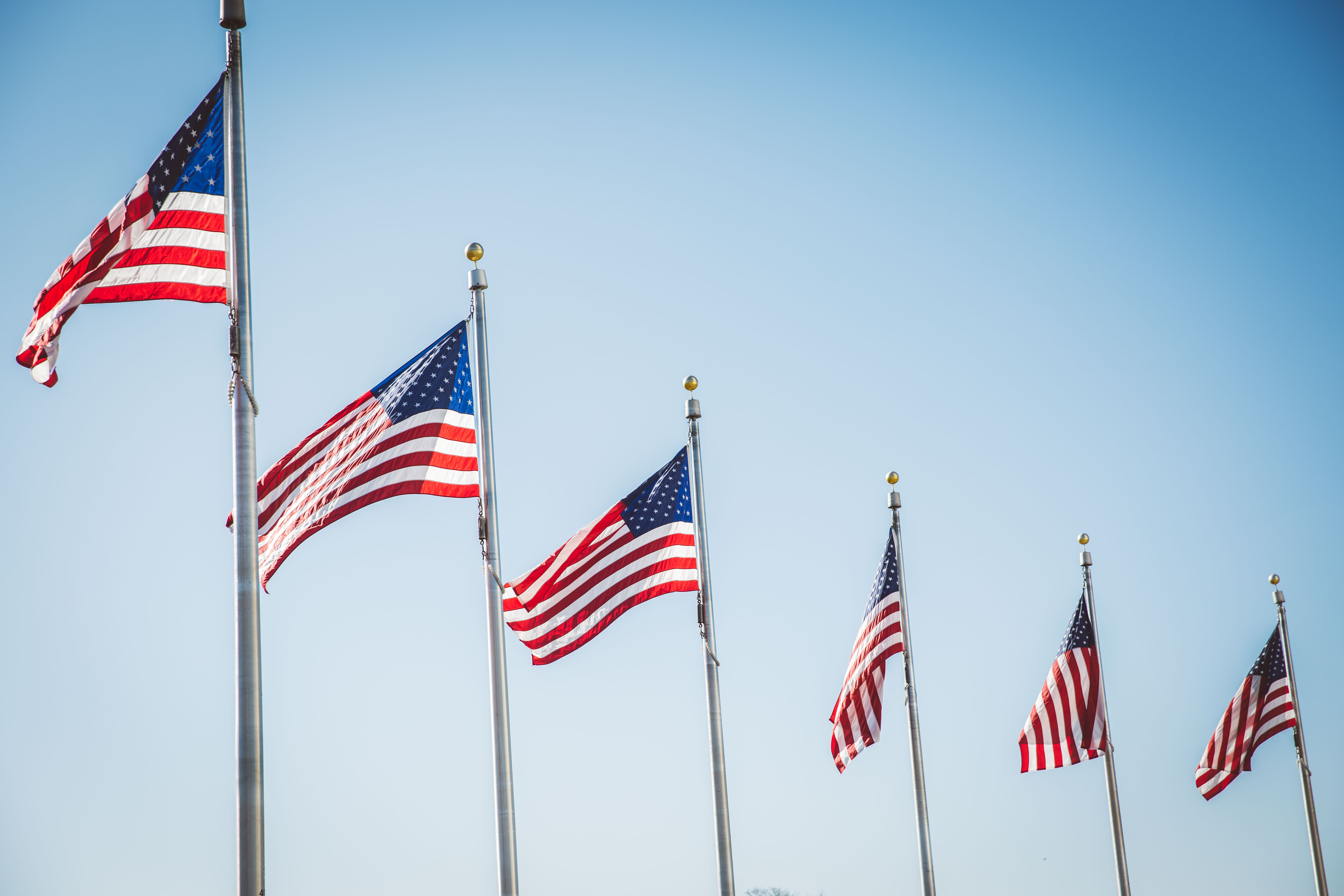 Line of flags