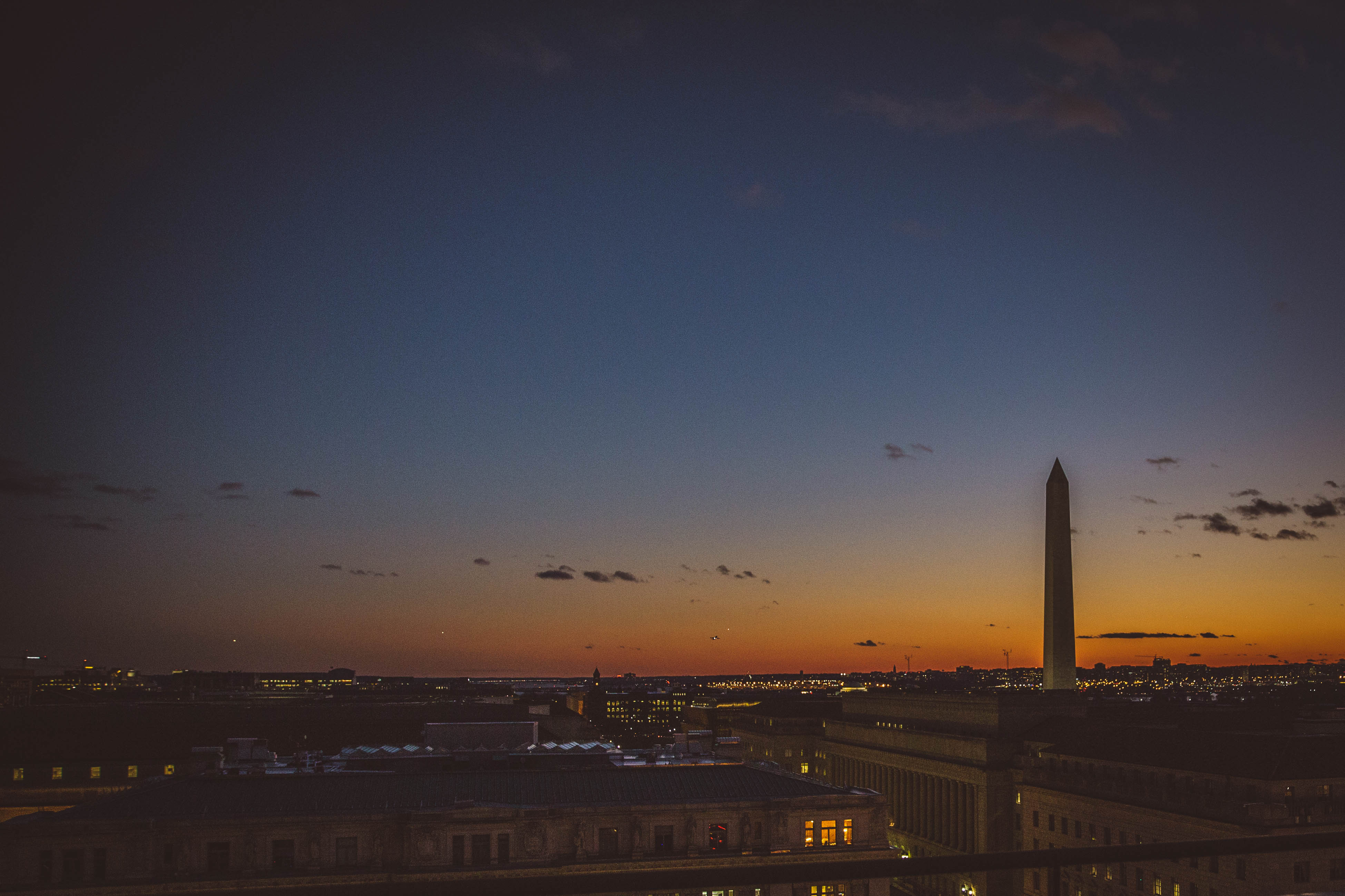 Dim sunset