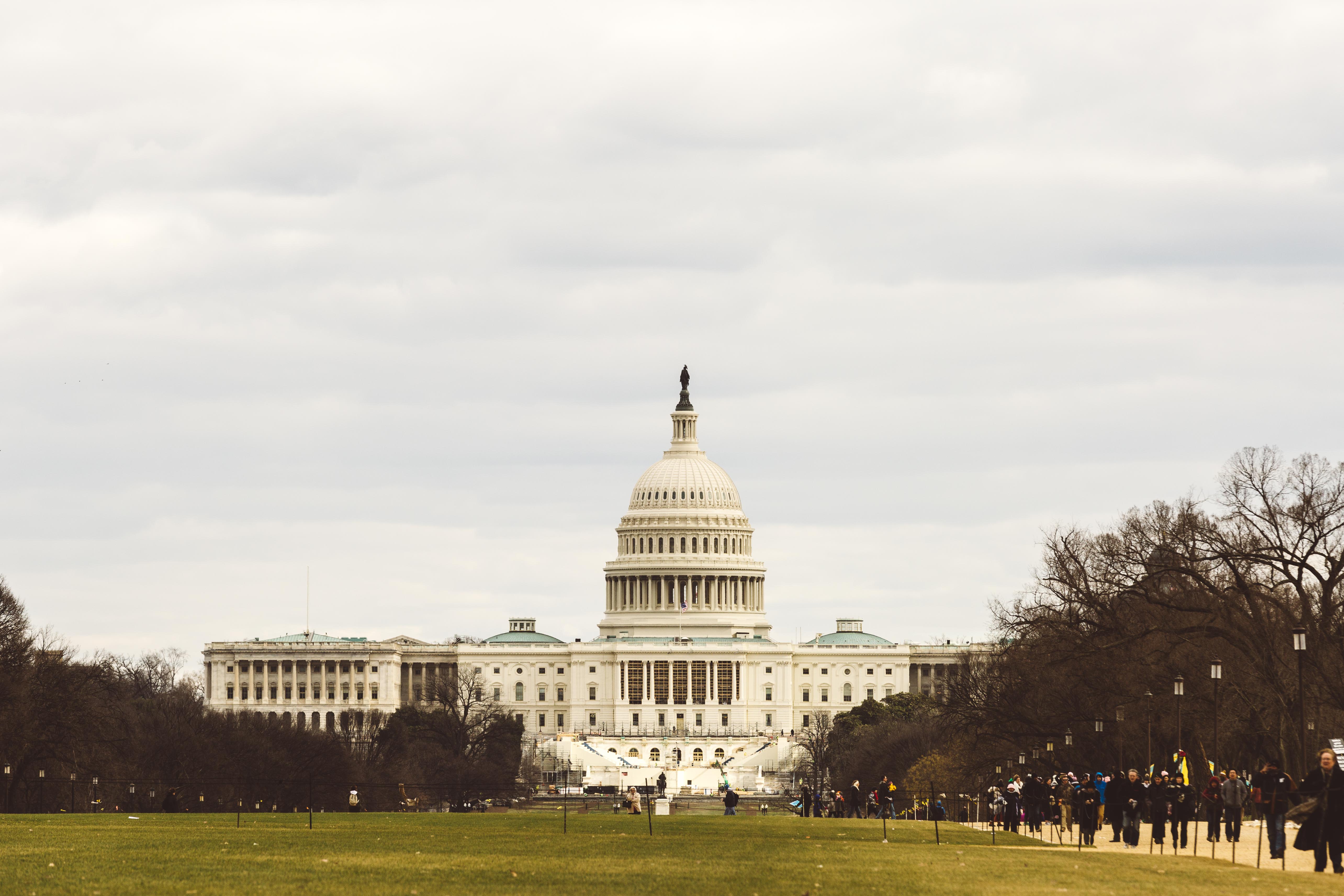 Straight view of capital building