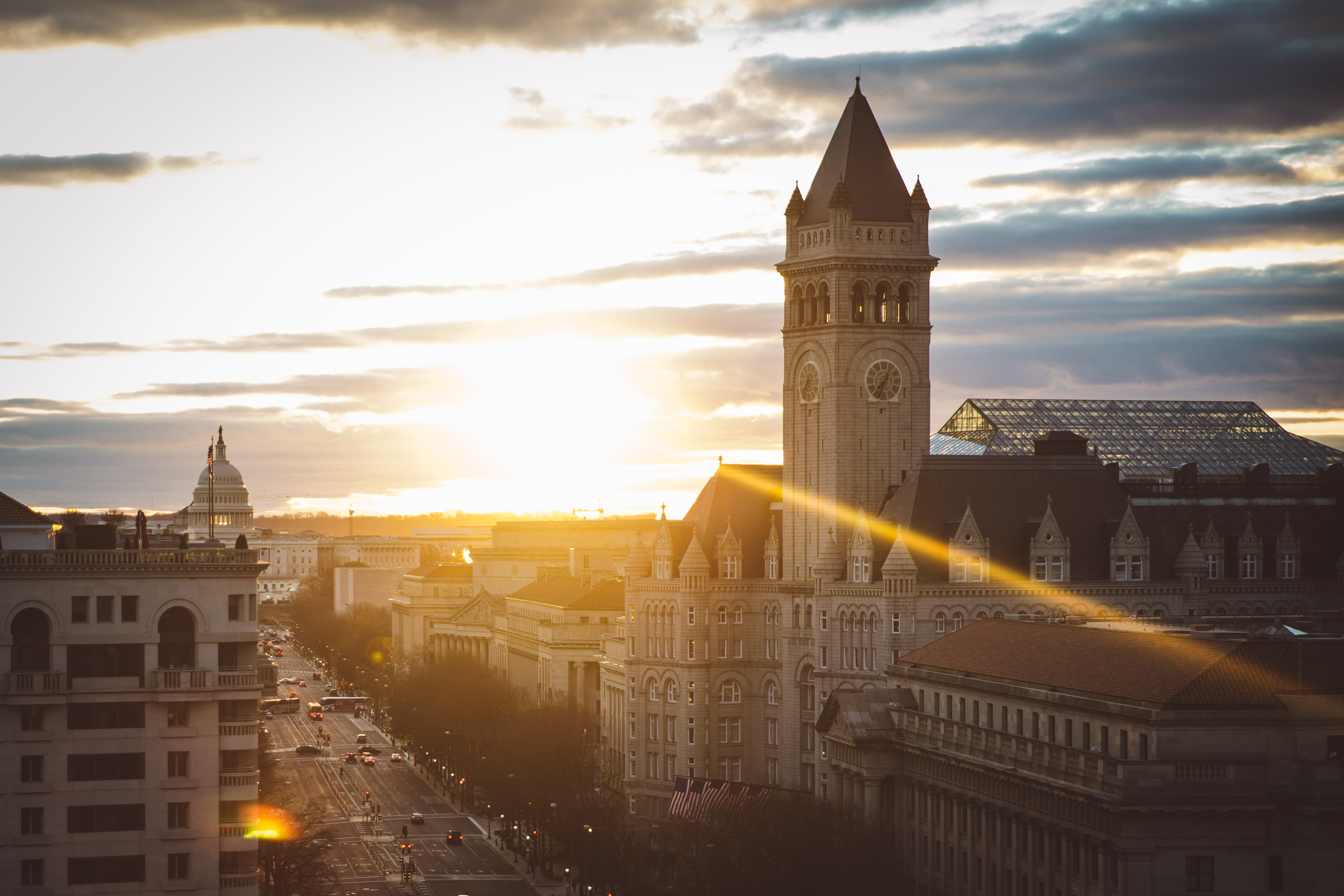 DC at golden hour