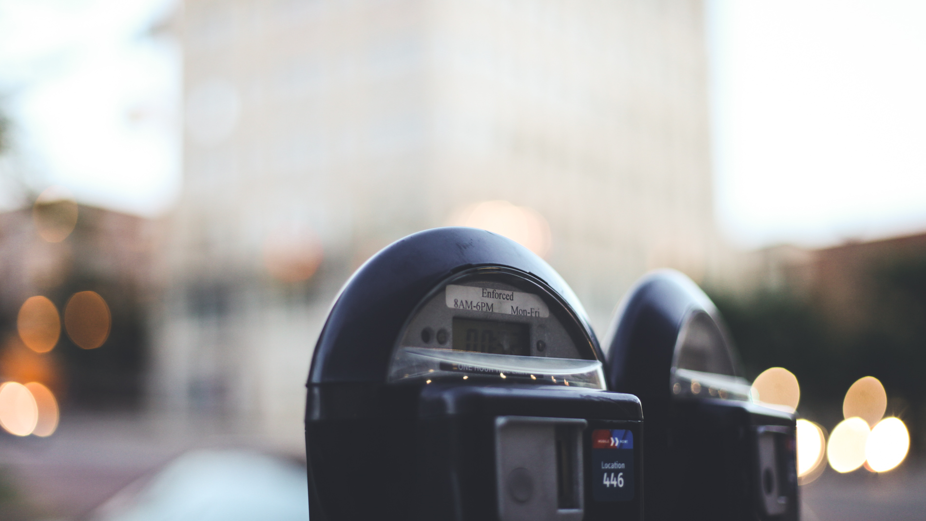 parking meter in city