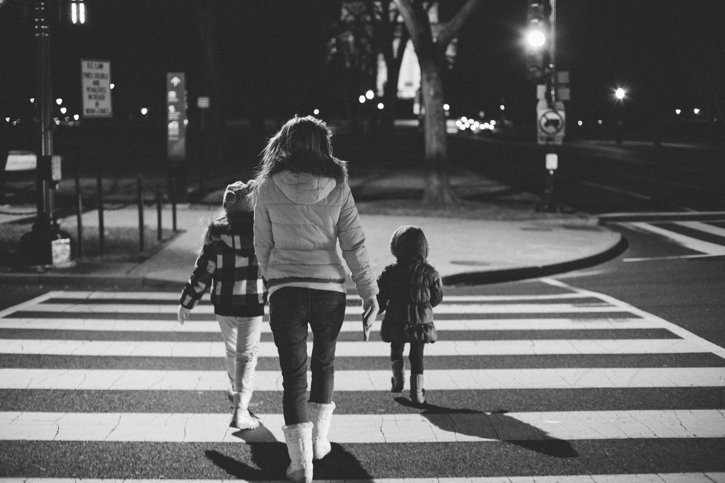 Crossing the street