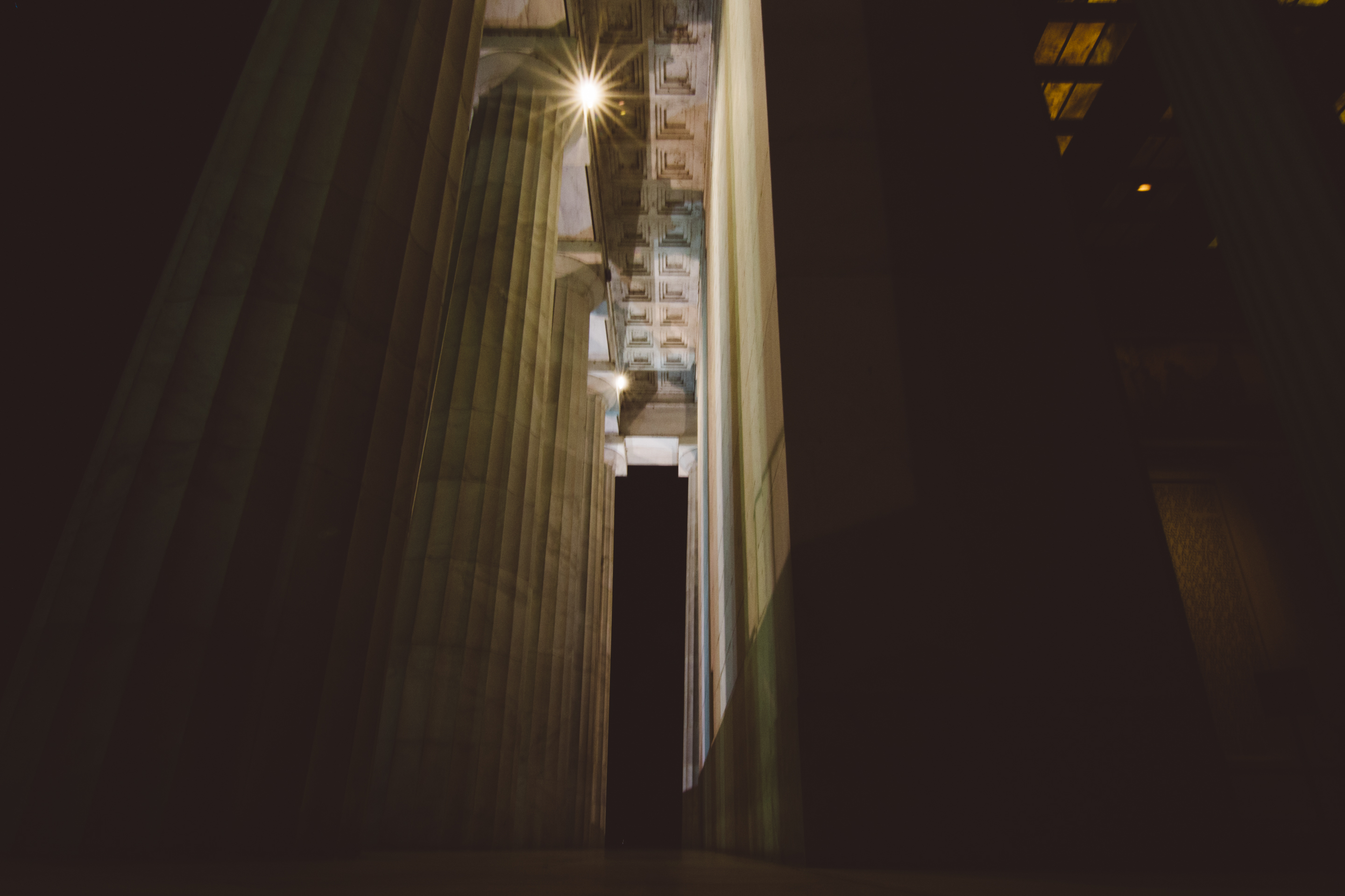 Columns at night