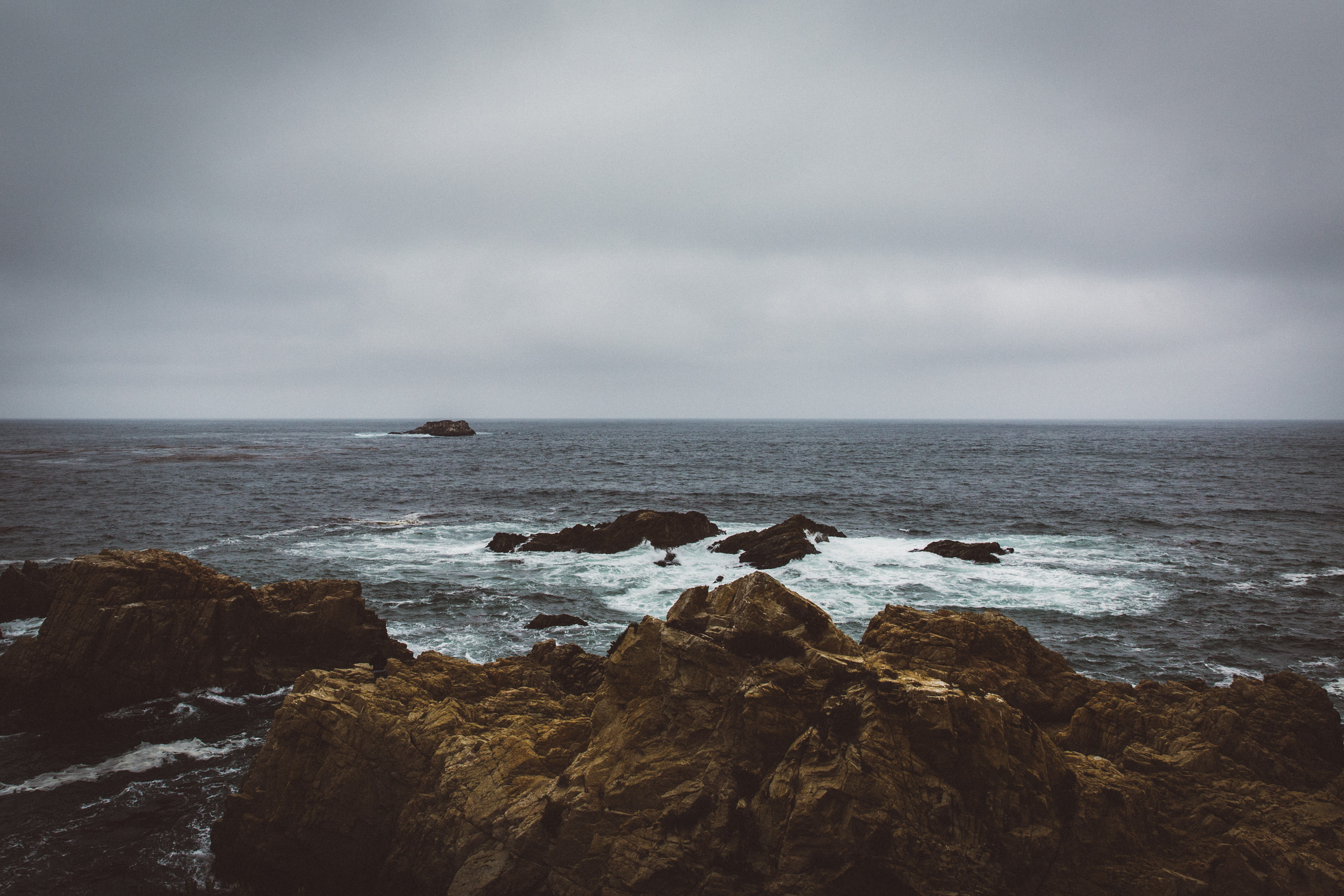 big sur rolling waves