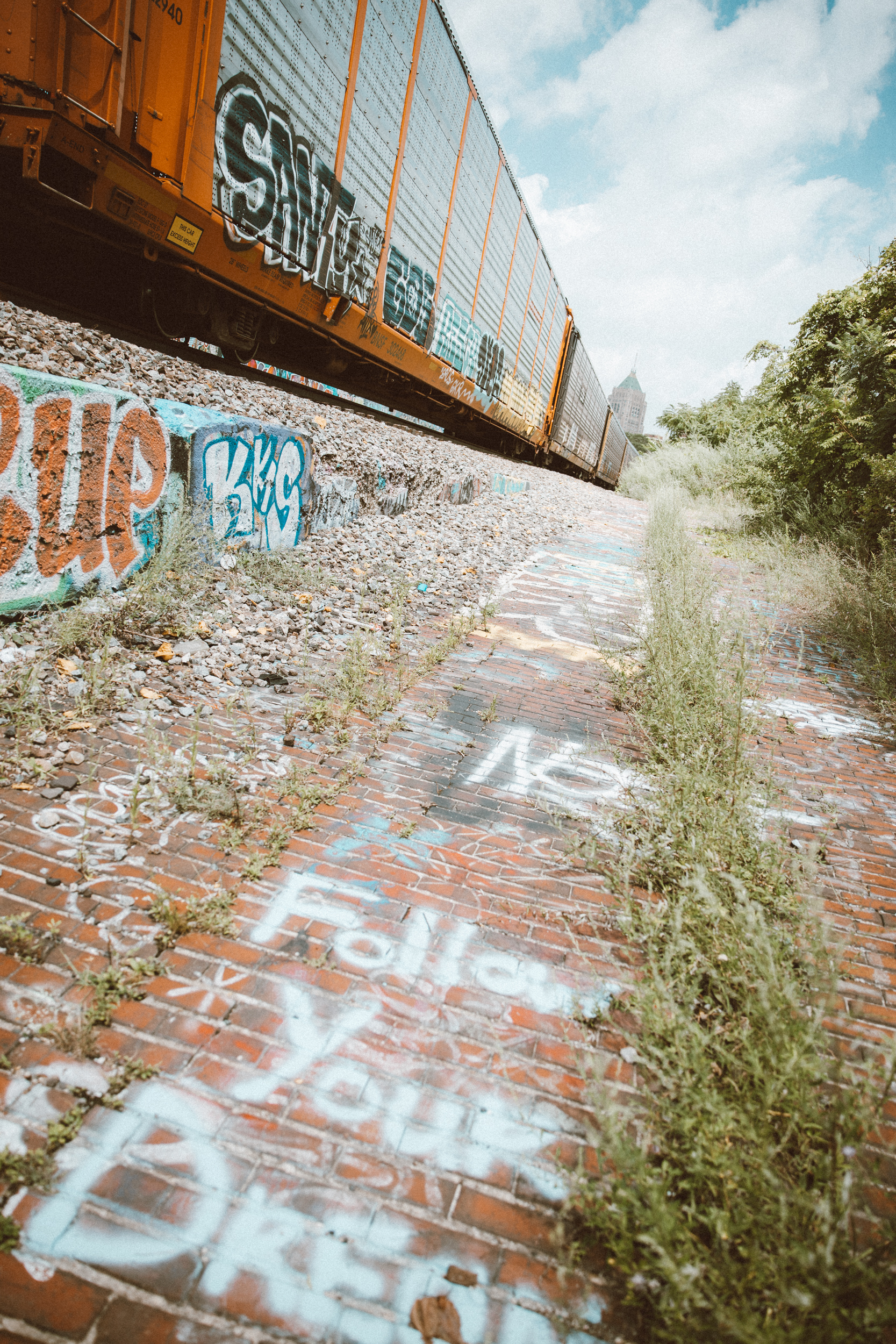Painted brick